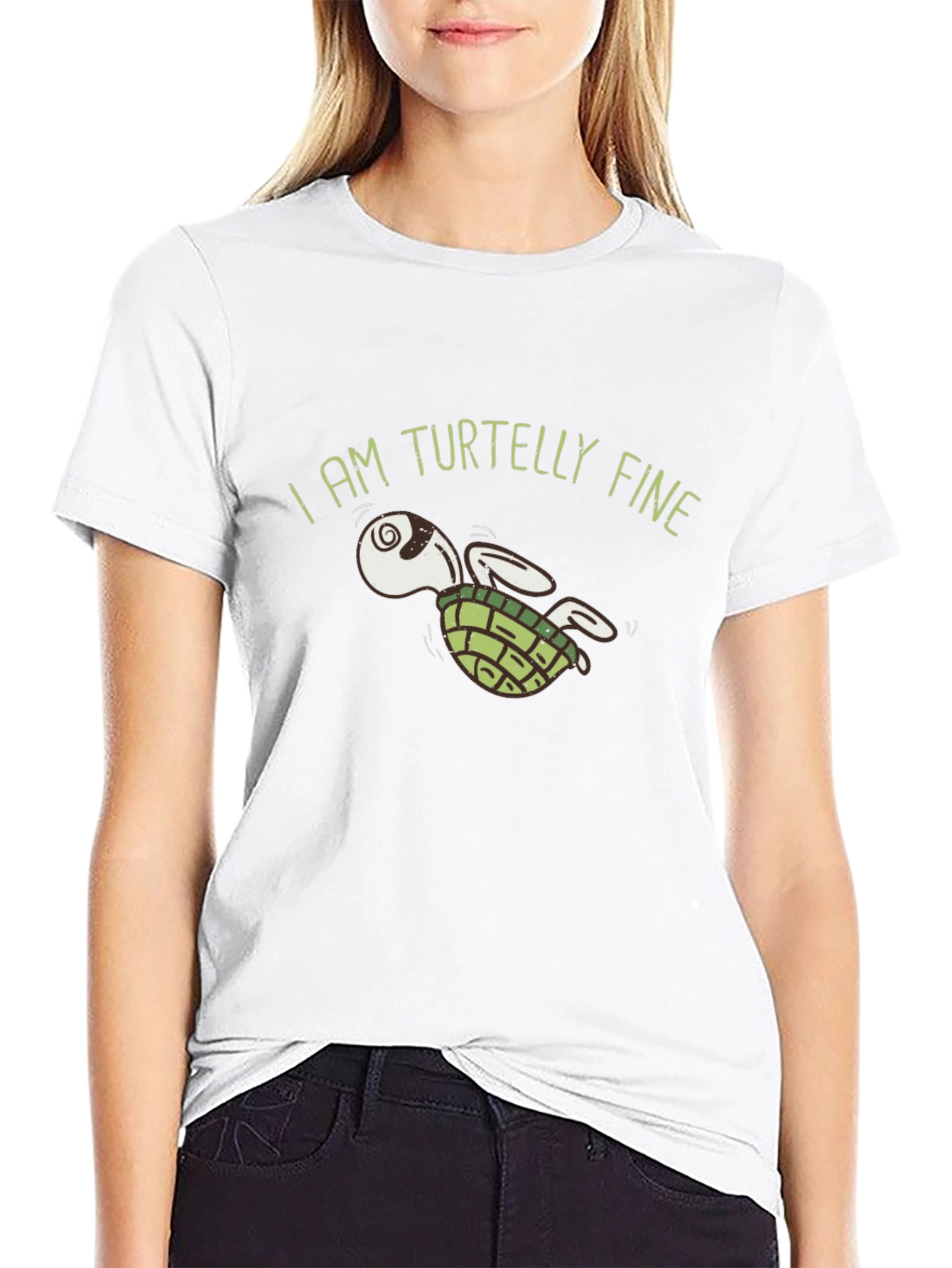 Black Turtelly Fine Graphic T-Shirt -  Unique Turtle Design view 9