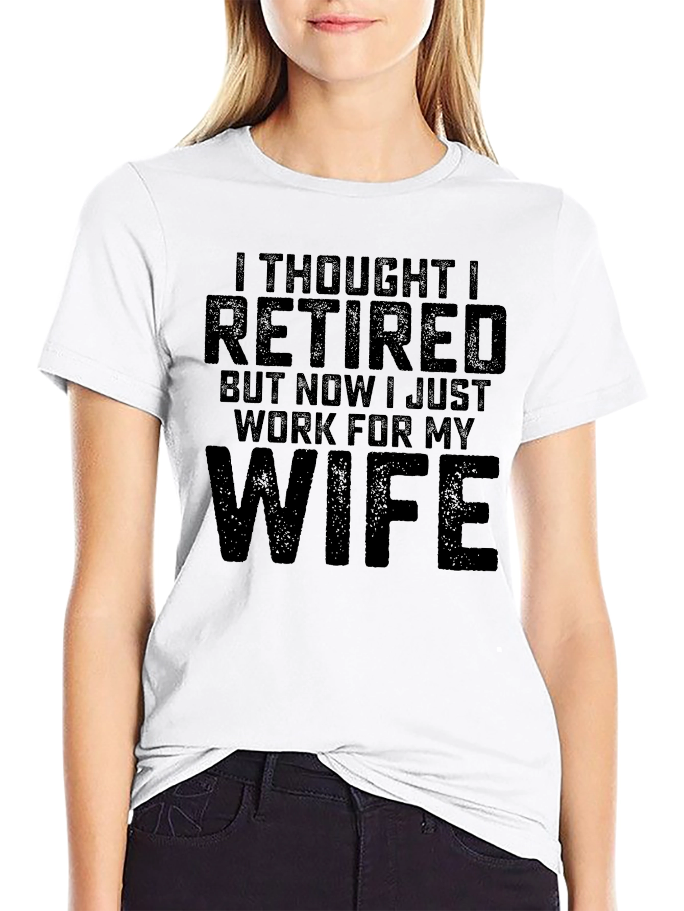 Black Retired, Now Working for Wife T-Shirt view 9