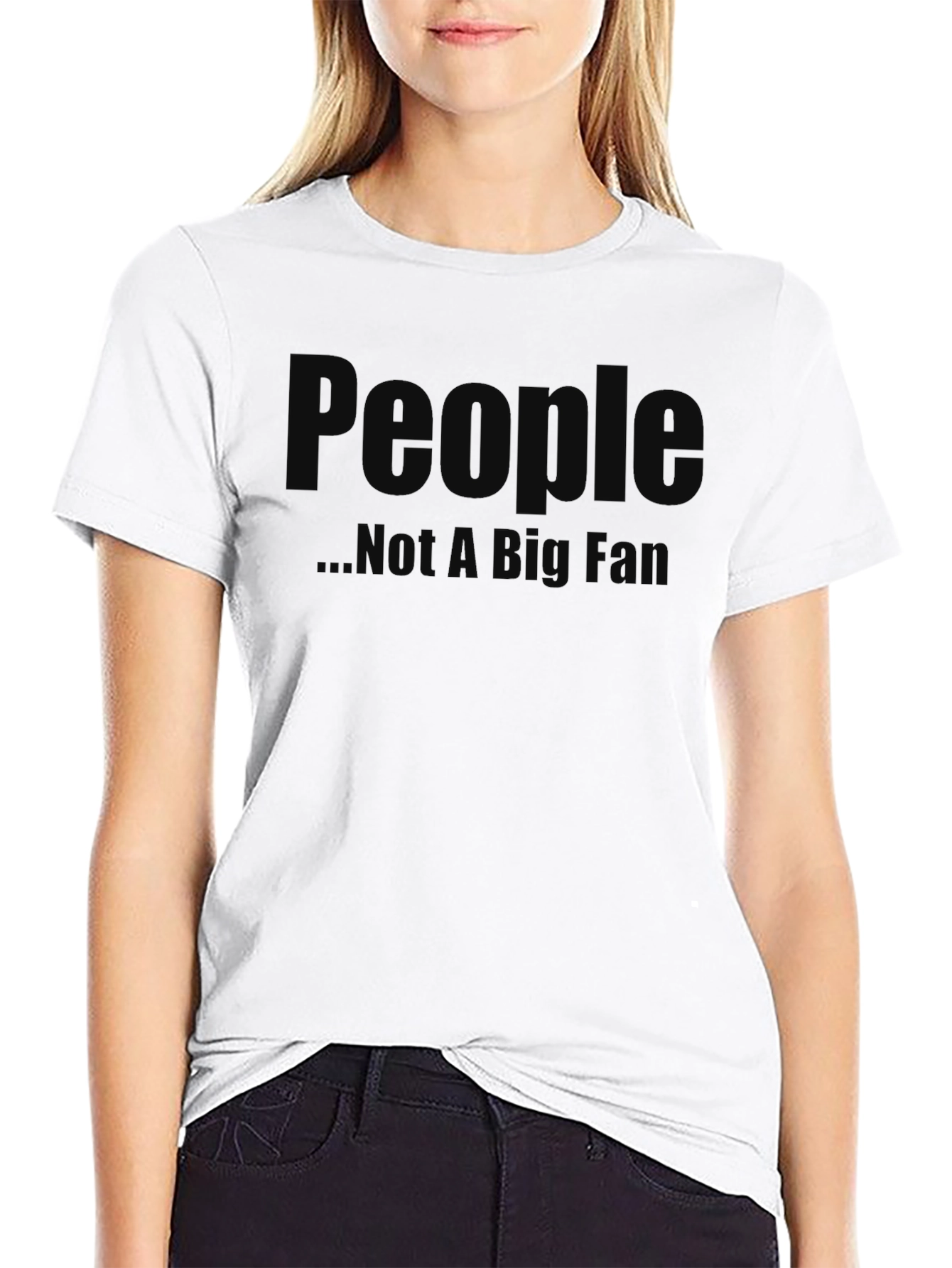 Black People... Not a Big Fan Graphic T-Shirt view 9