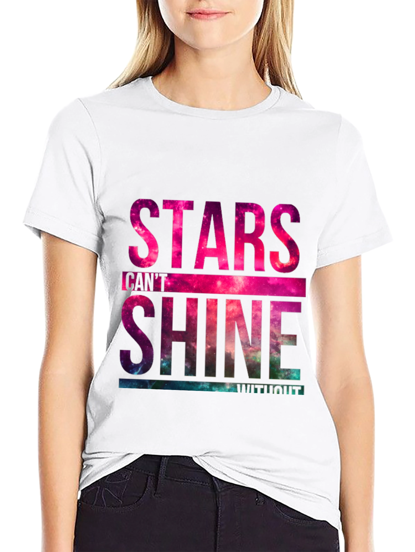 Black Stars Can't Shine T-Shirt view 9