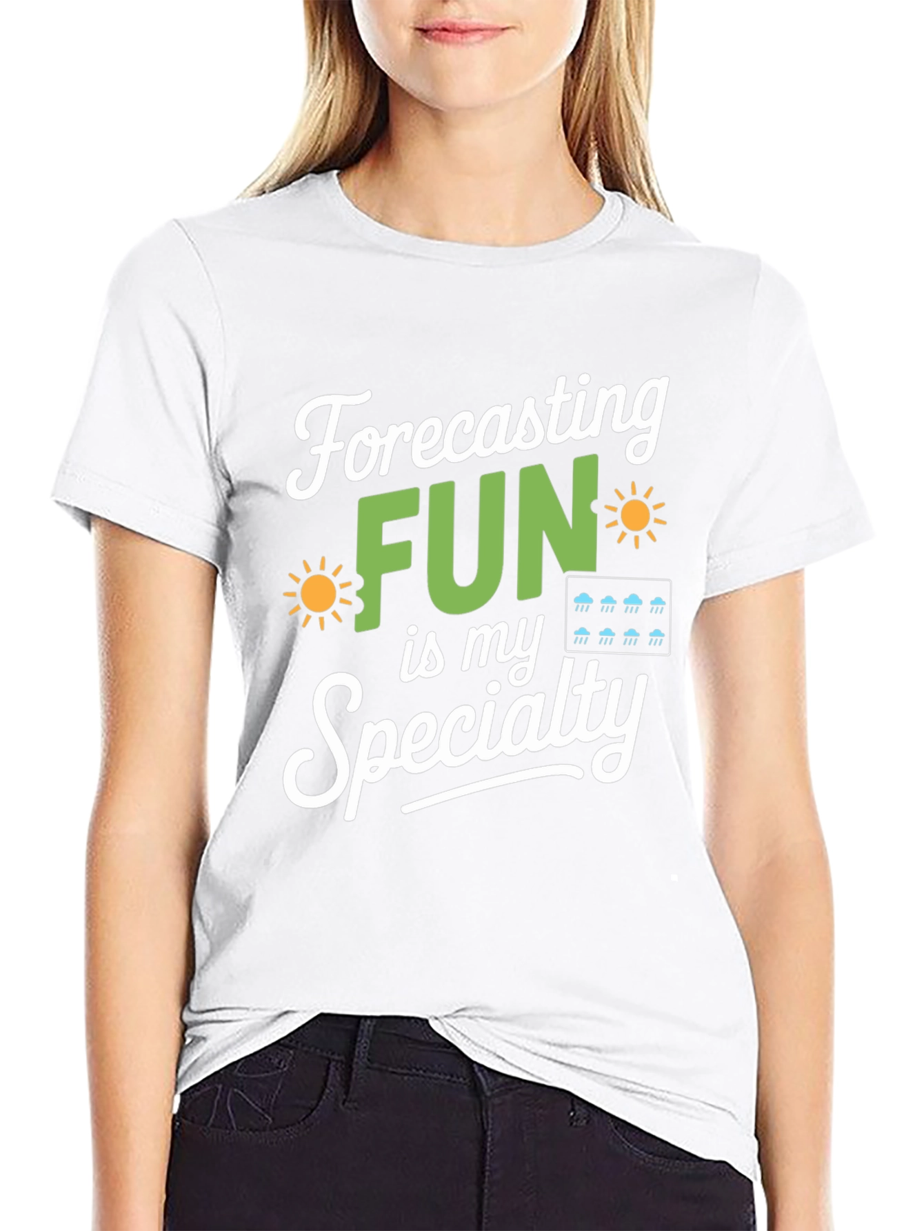 Black Forecasting Fun T-Shirt Weather Lover Gift view 9