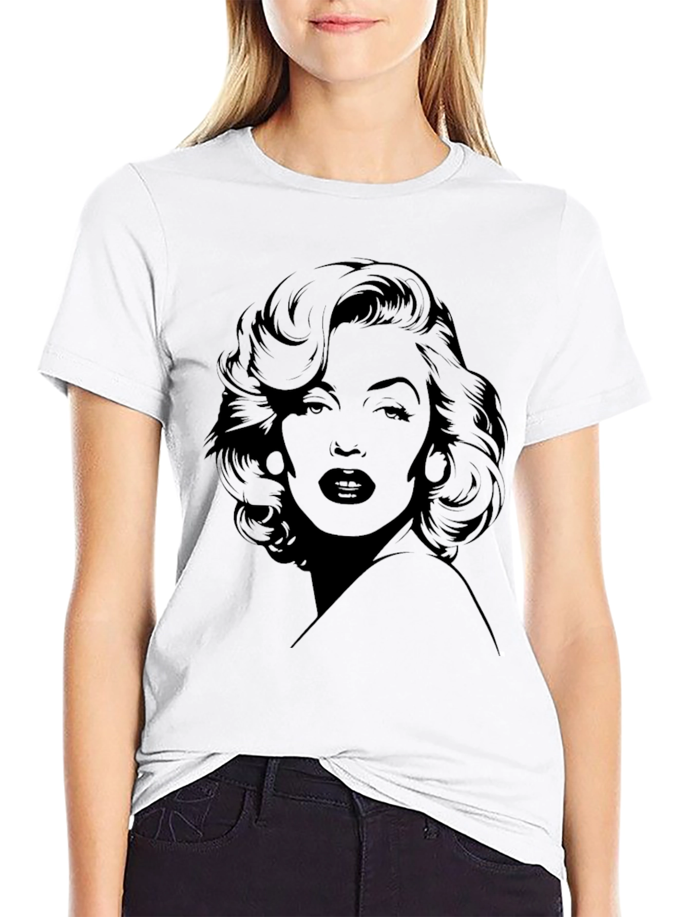 Black Marilyn Monroe Black T-Shirt  view 9