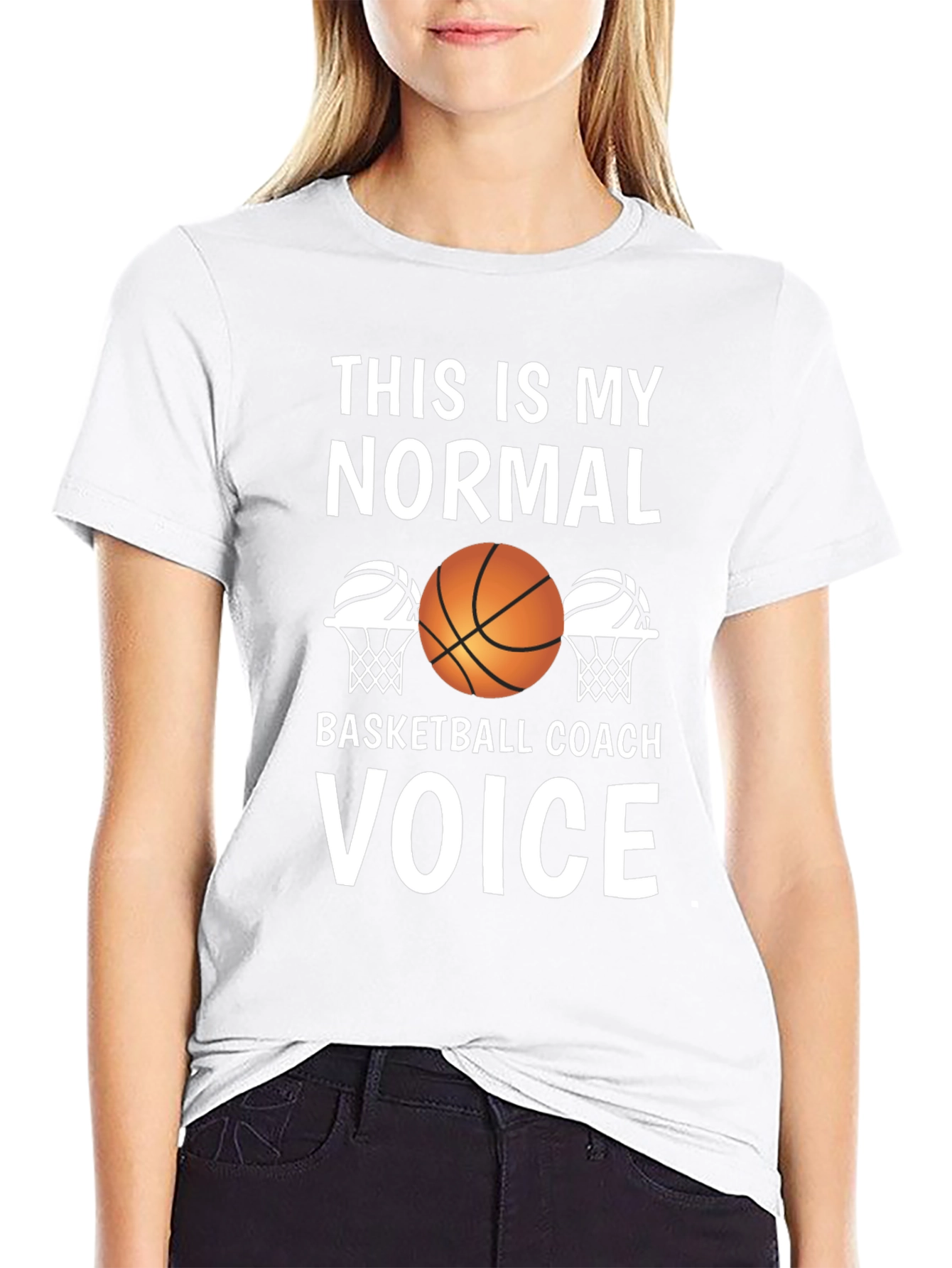 Black Basketball Coach Voice T-Shirt view 9