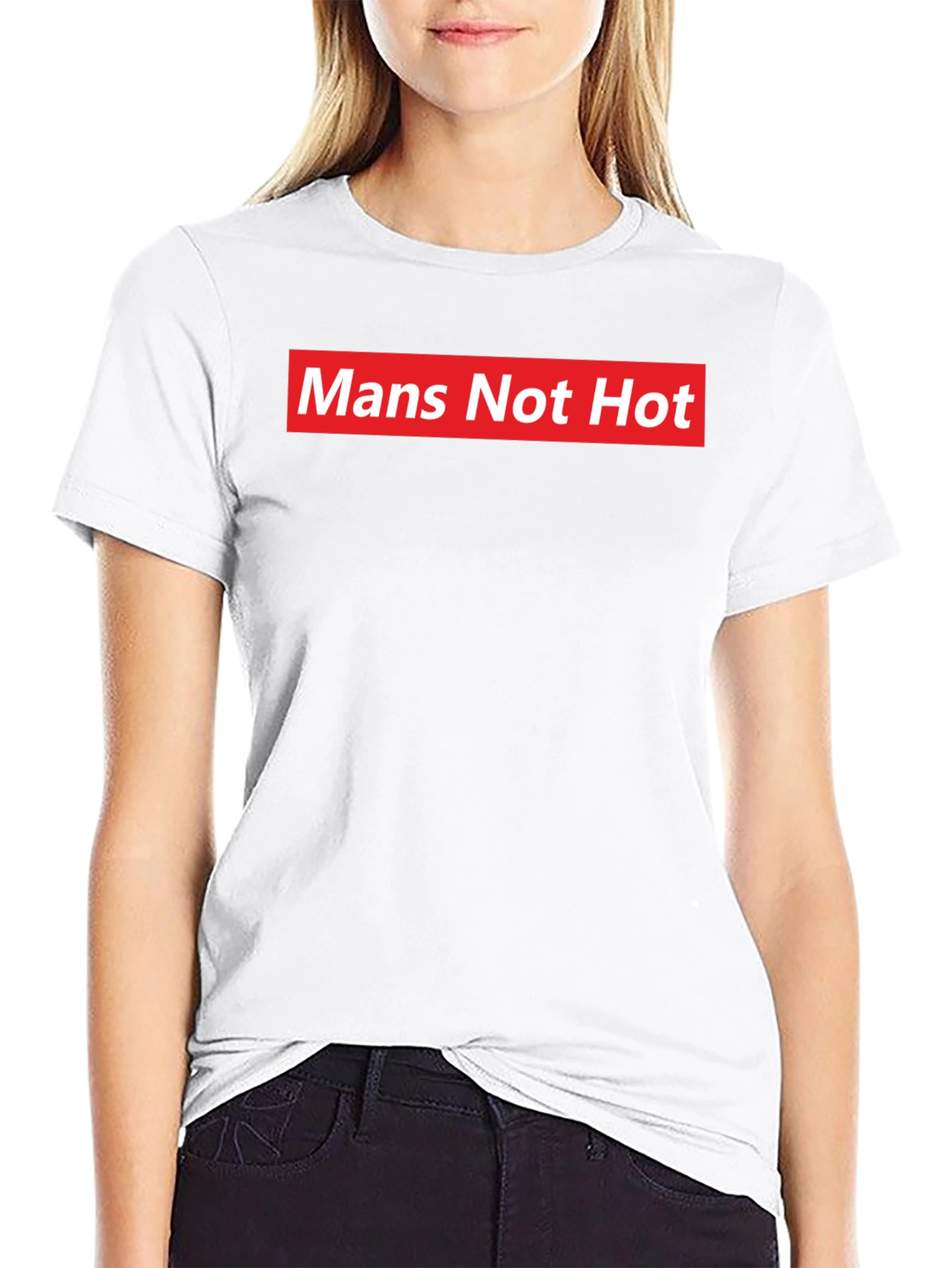 Black Mans Not Hot T-Shirt - Bold Statement Tee view 9
