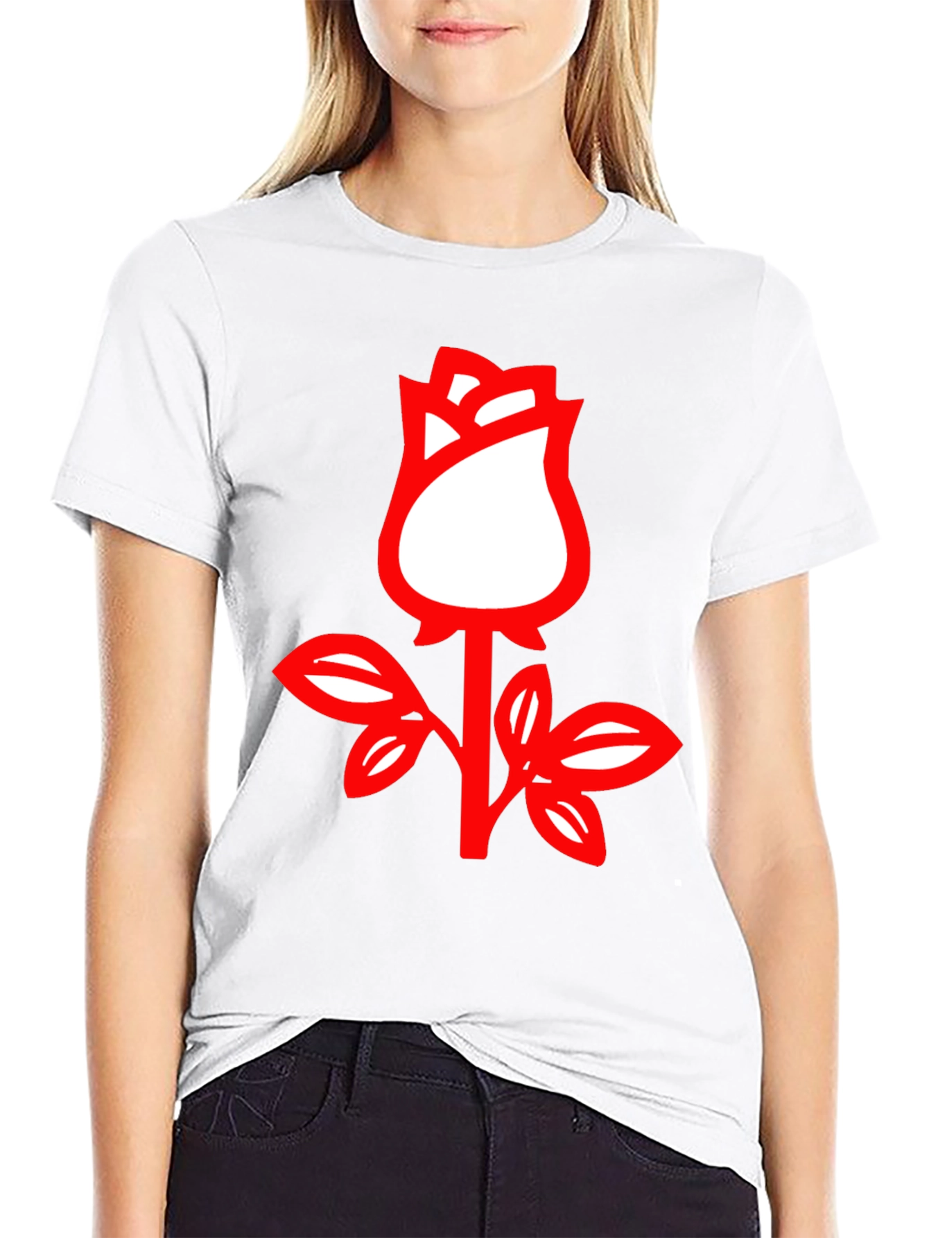 Black Rose Graphic Tee - Stylish Black Cotton T-Shirt view 9