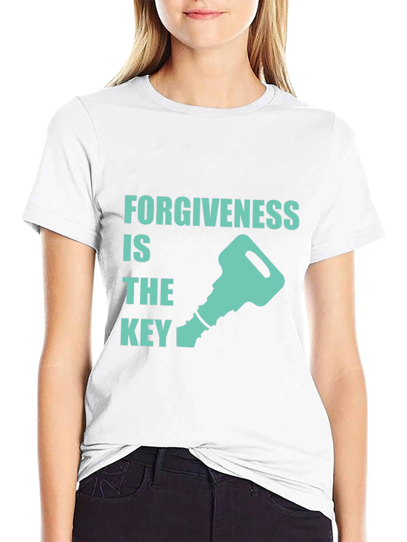 Black Forgiveness is the Key Graphic T-Shirt view 9