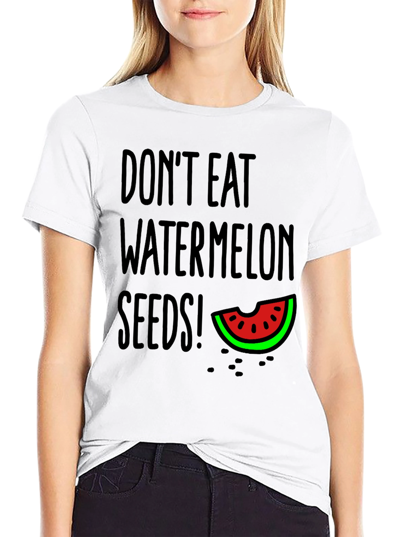 Black Don't Eat Watermelon Seeds T-Shirt view 9