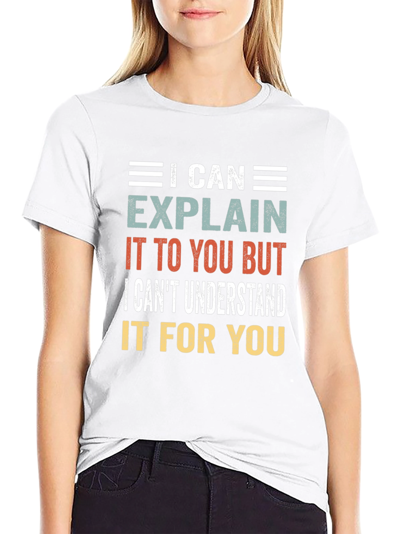 Black I Can Explain T-Shirt Funny Sarcastic Graphic Tee view 9