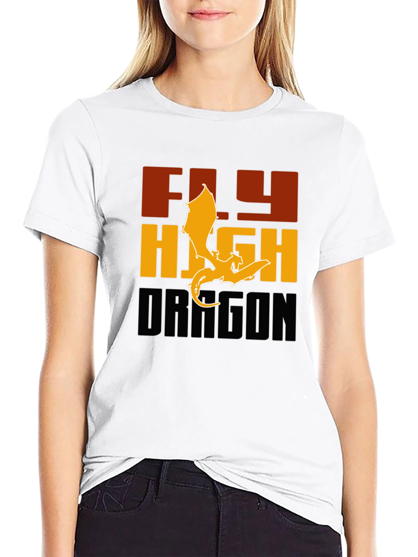 Black Fly High Dragon Graphic Tee - Bold & Stylish view 9