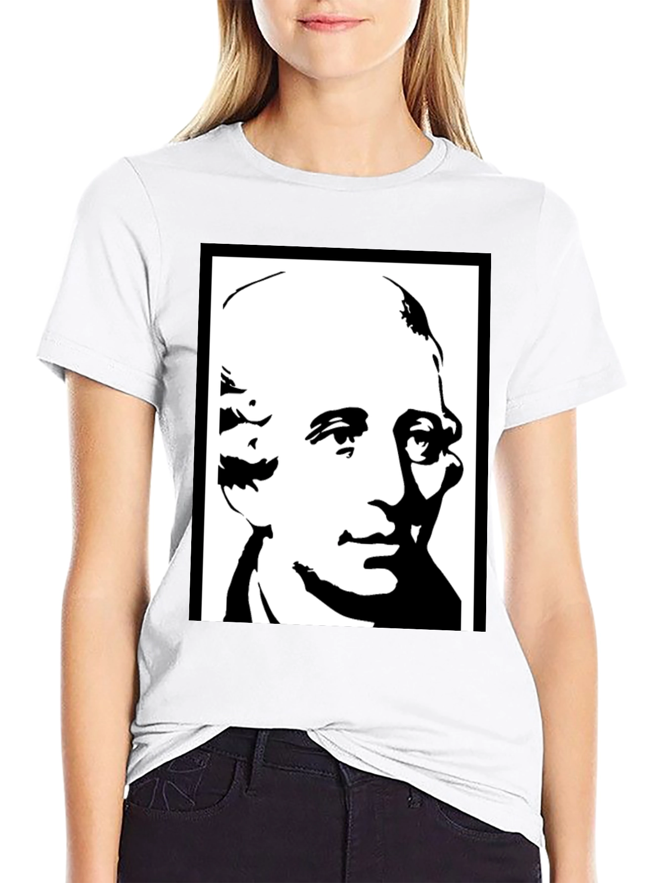 Black Historical Portrait Graphic Tee - Black view 9