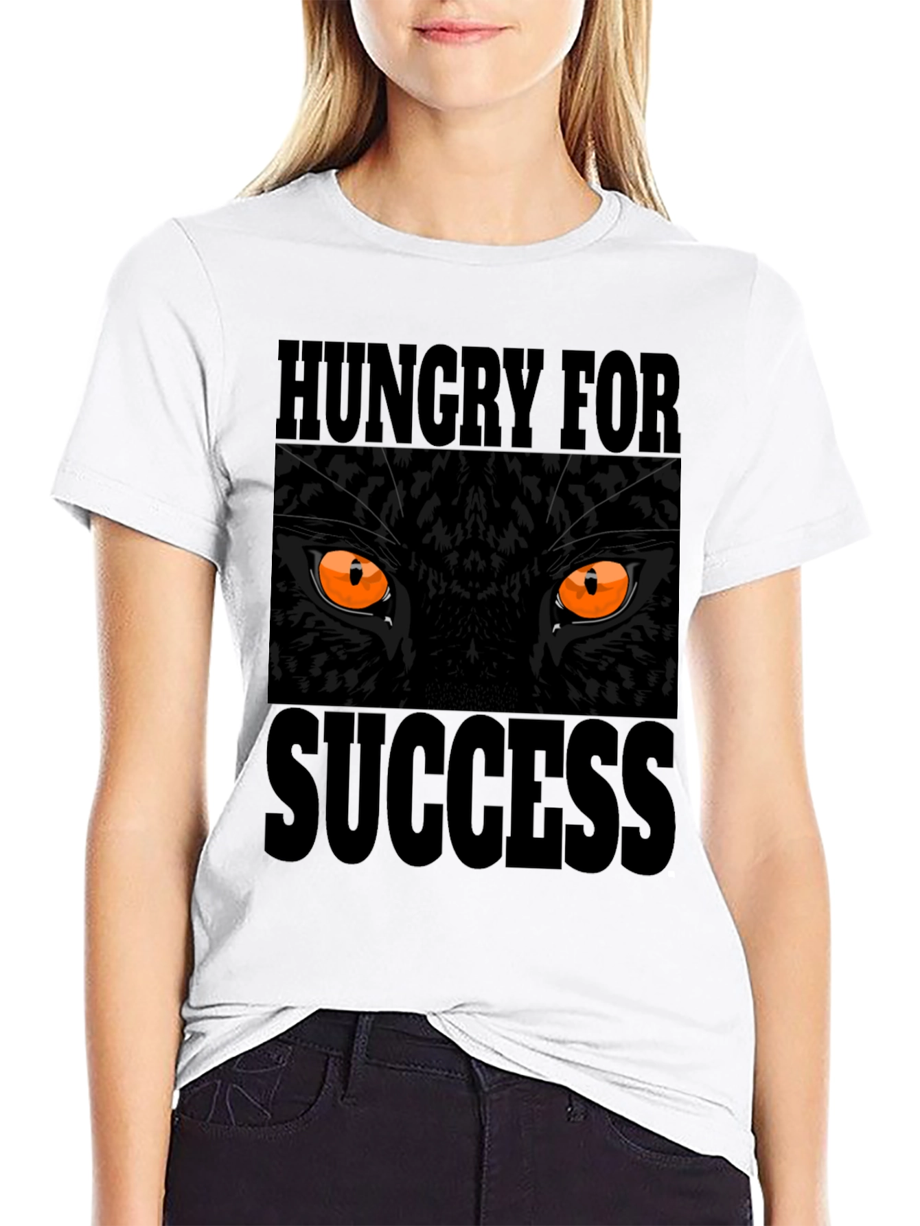 Black Hungry for Success Graphic Tee view 9