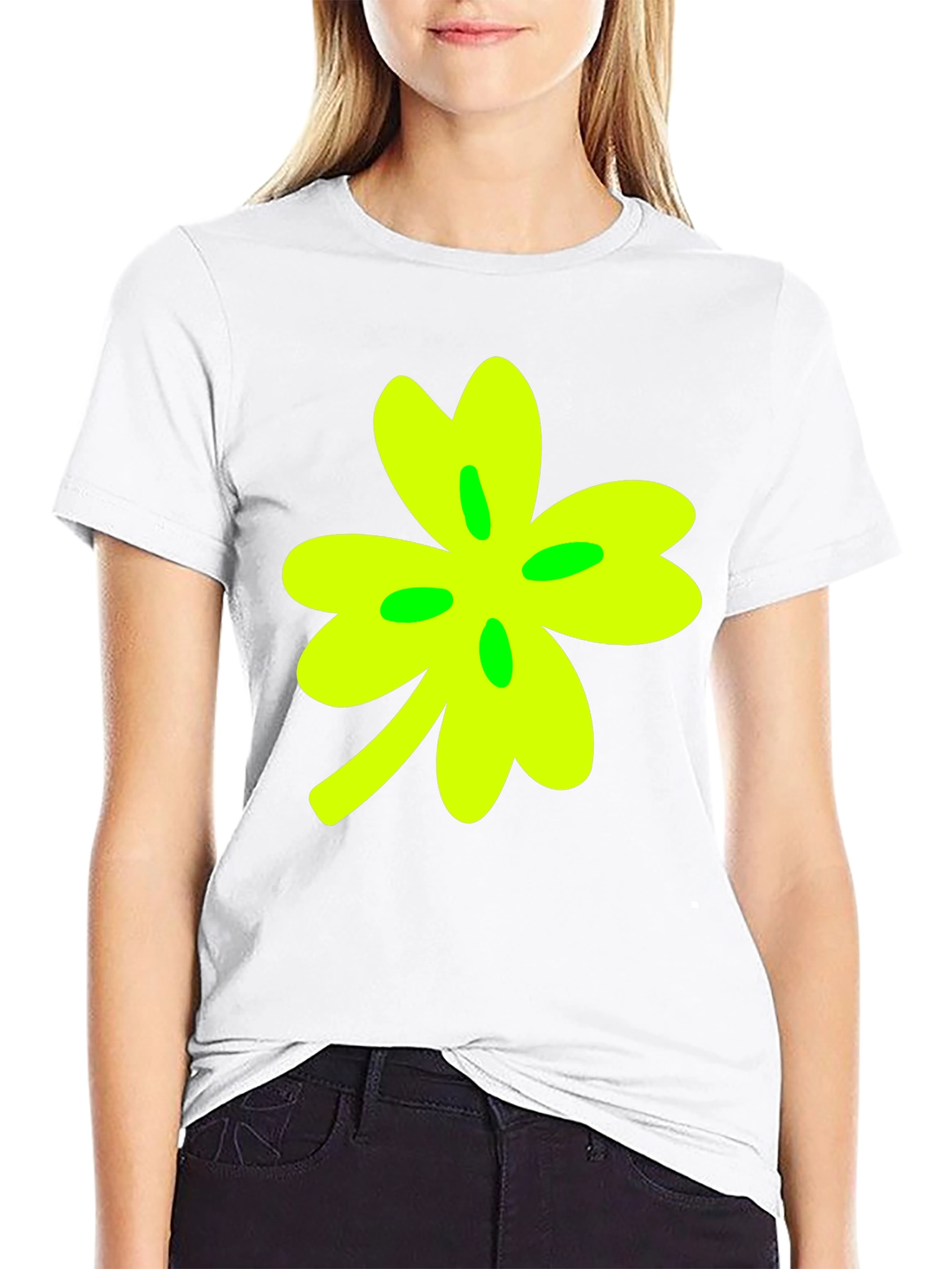 Black Lucky Clover Black T-Shirt view 9