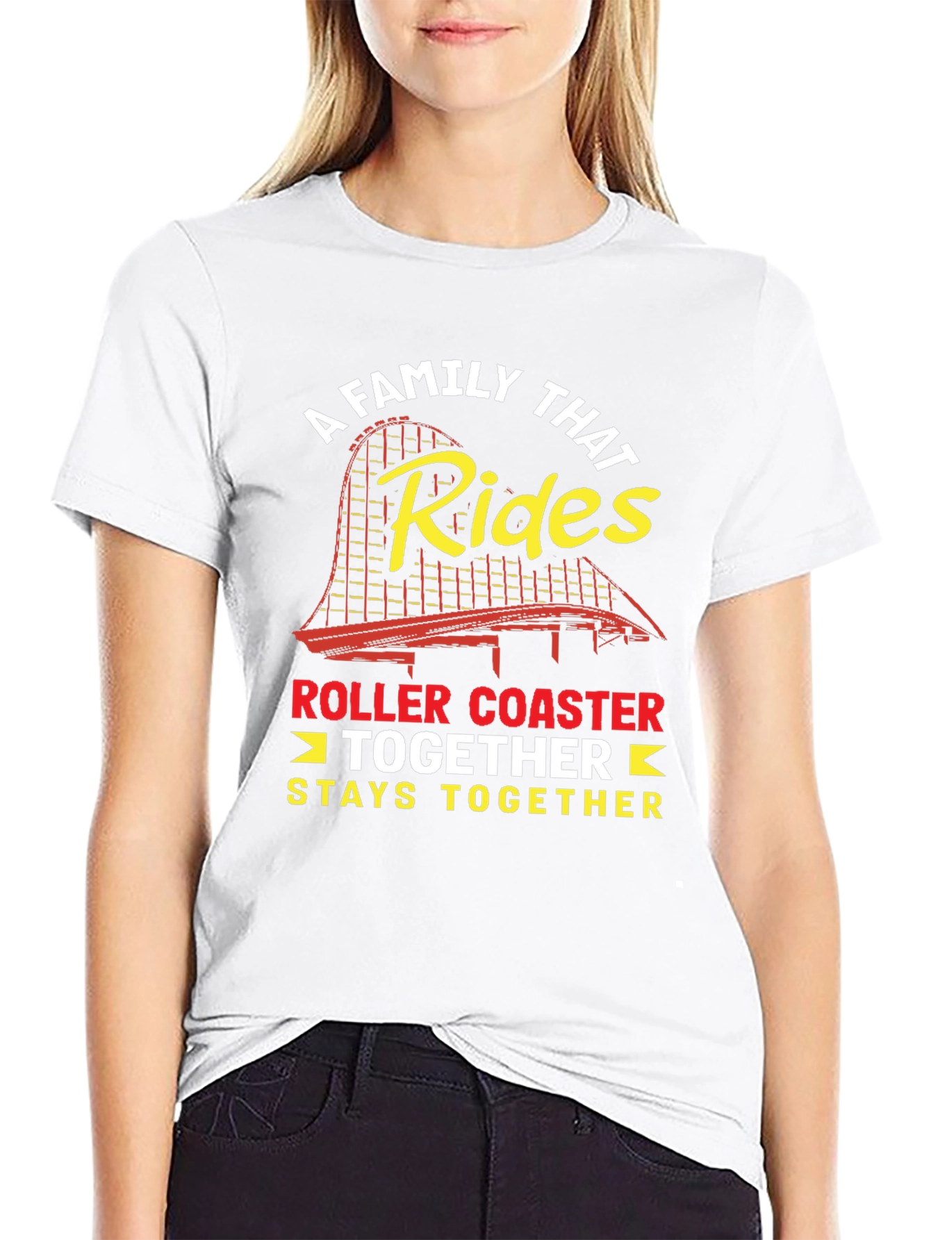 Black Family Roller Coaster Ride T-Shirt view 9