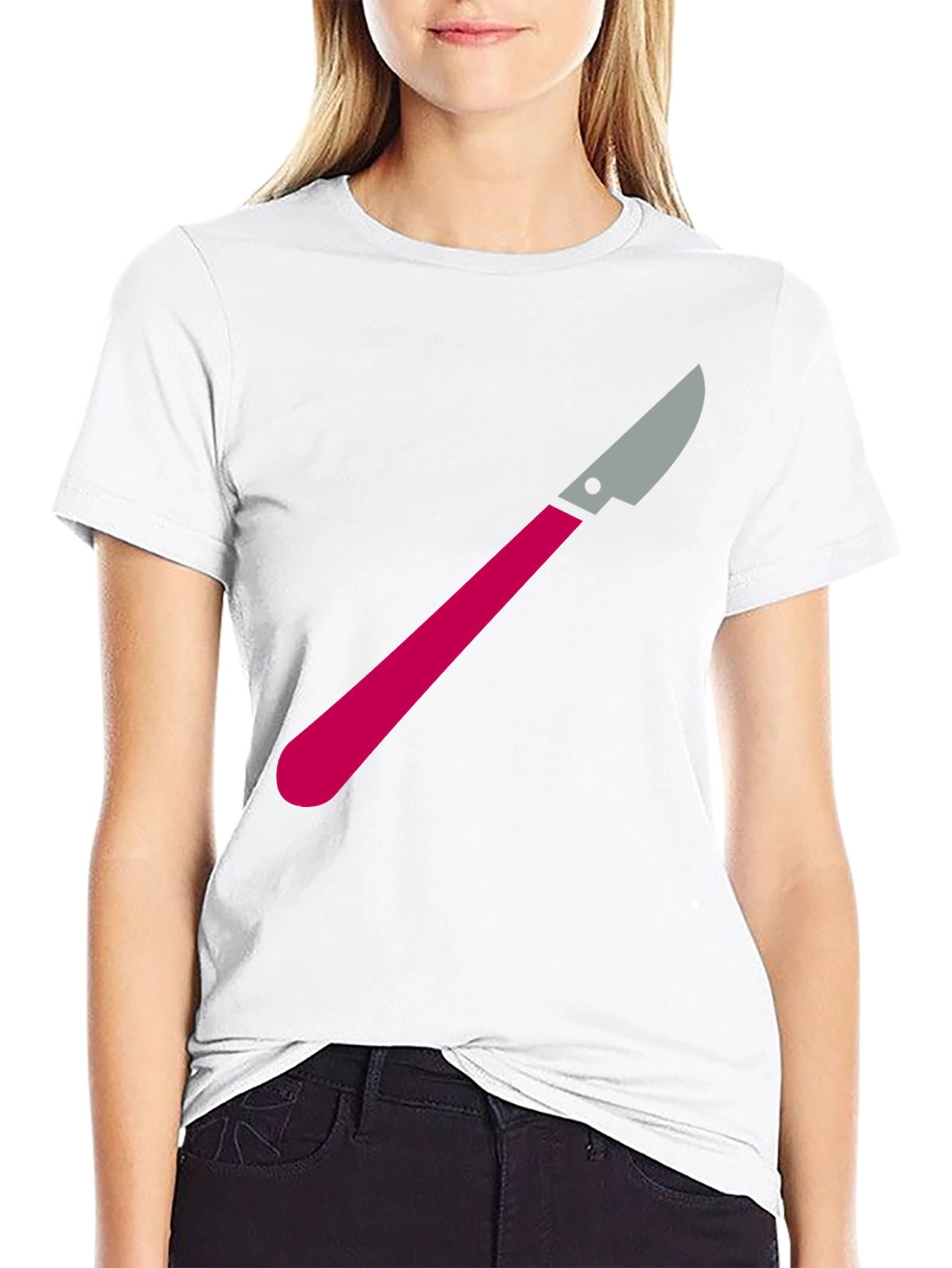 Black Scalpel Graphic Tee - Medical Humor T-Shirt view 9