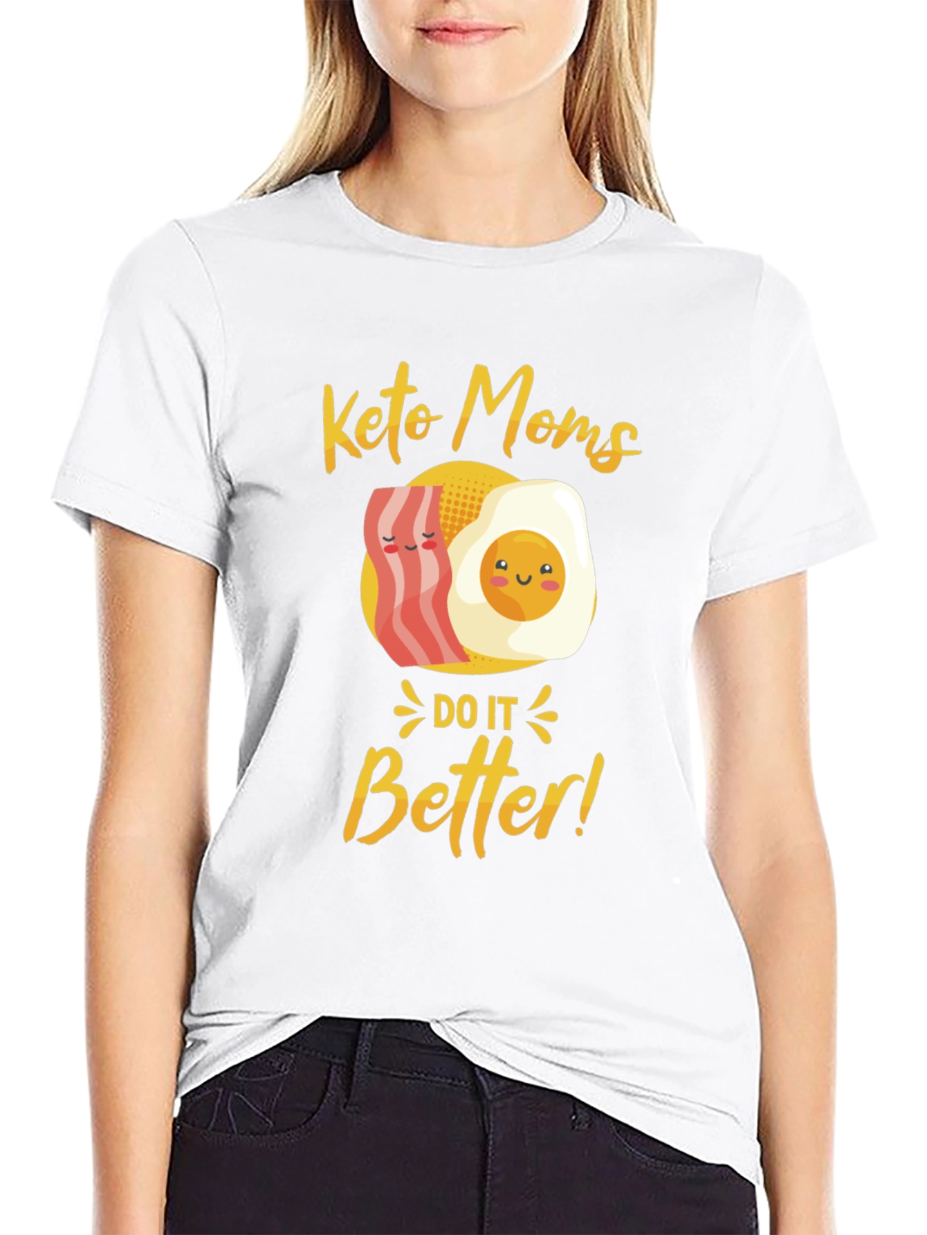 Black Keto Moms Do It Better T-Shirt view 9