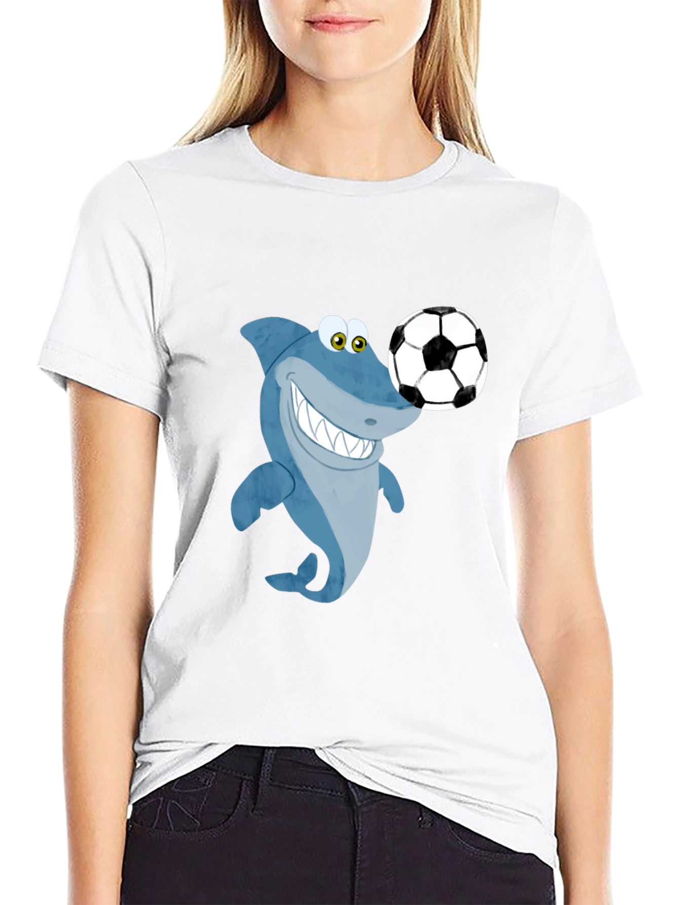 Black Shark Soccer T-Shirt view 9