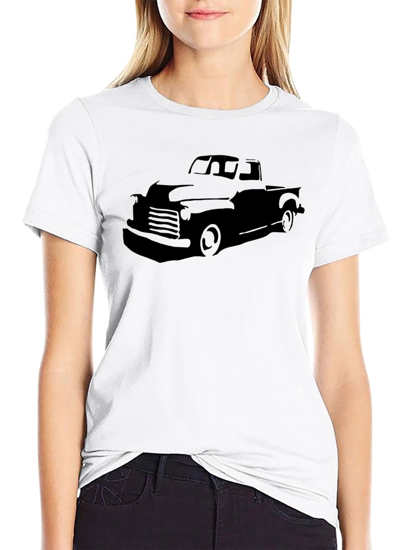Black Classic Truck Graphic Tee - Black view 9