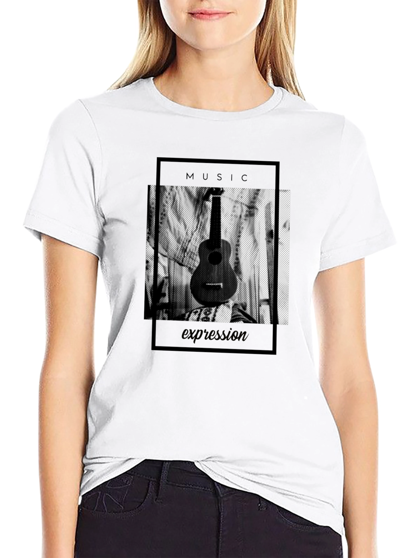 Black Music Expression Graphic Tee view 9