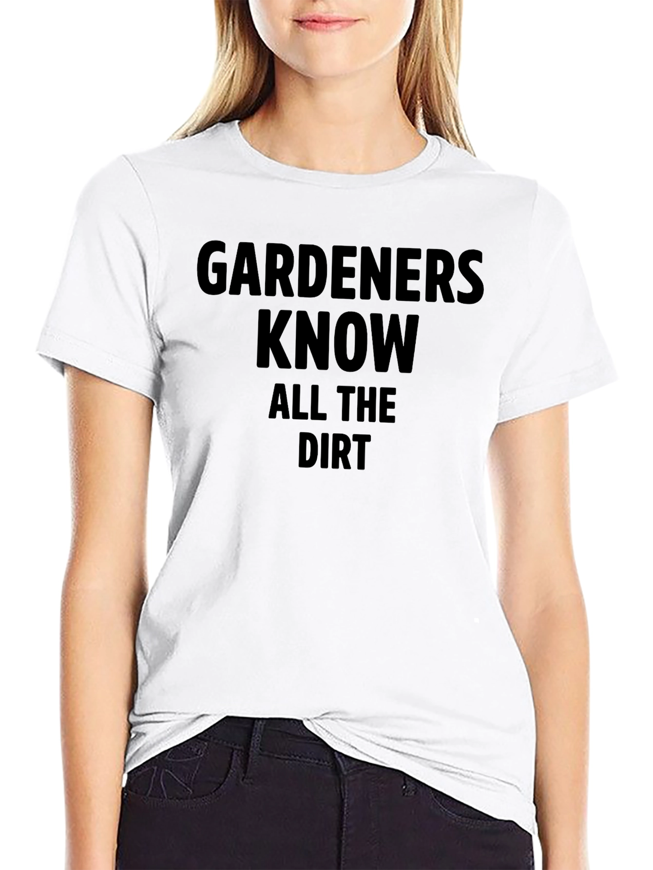 Black Gardeners Know All the Dirt Black T-Shirt view 9