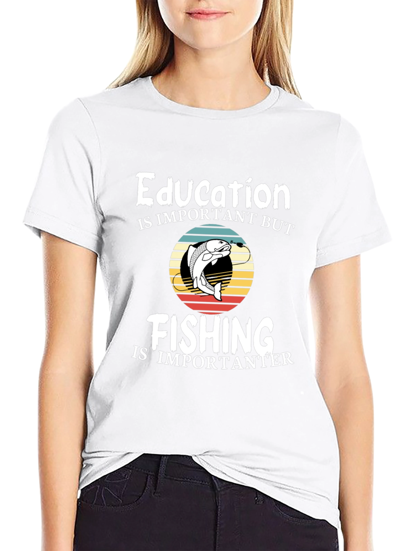 Black Fishing is Importanter T-Shirt view 9