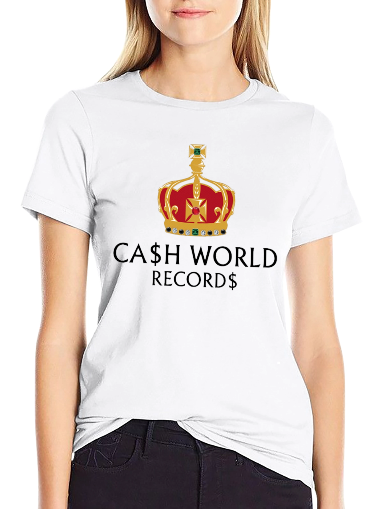 Black Cash World Records Black Graphic T-Shirt view 9