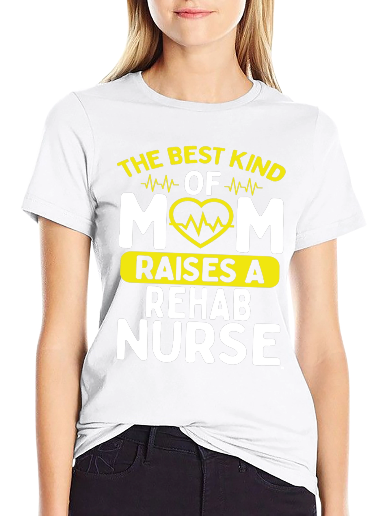 Black Best Kind of Mom Rehab Nurse T-Shirt view 9