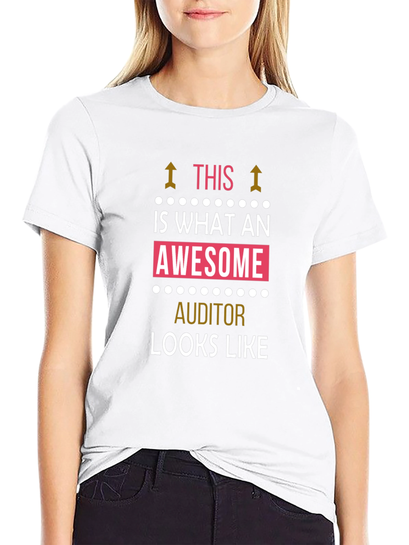 Black Awesome Auditor T-Shirt - Funny Gift for CPAs view 9