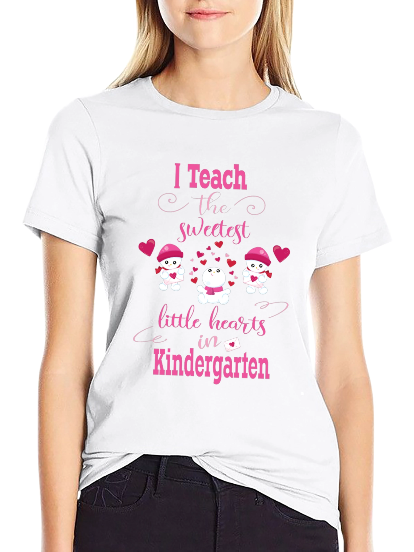 Black I Teach The Sweetest Hearts T-Shirt view 9