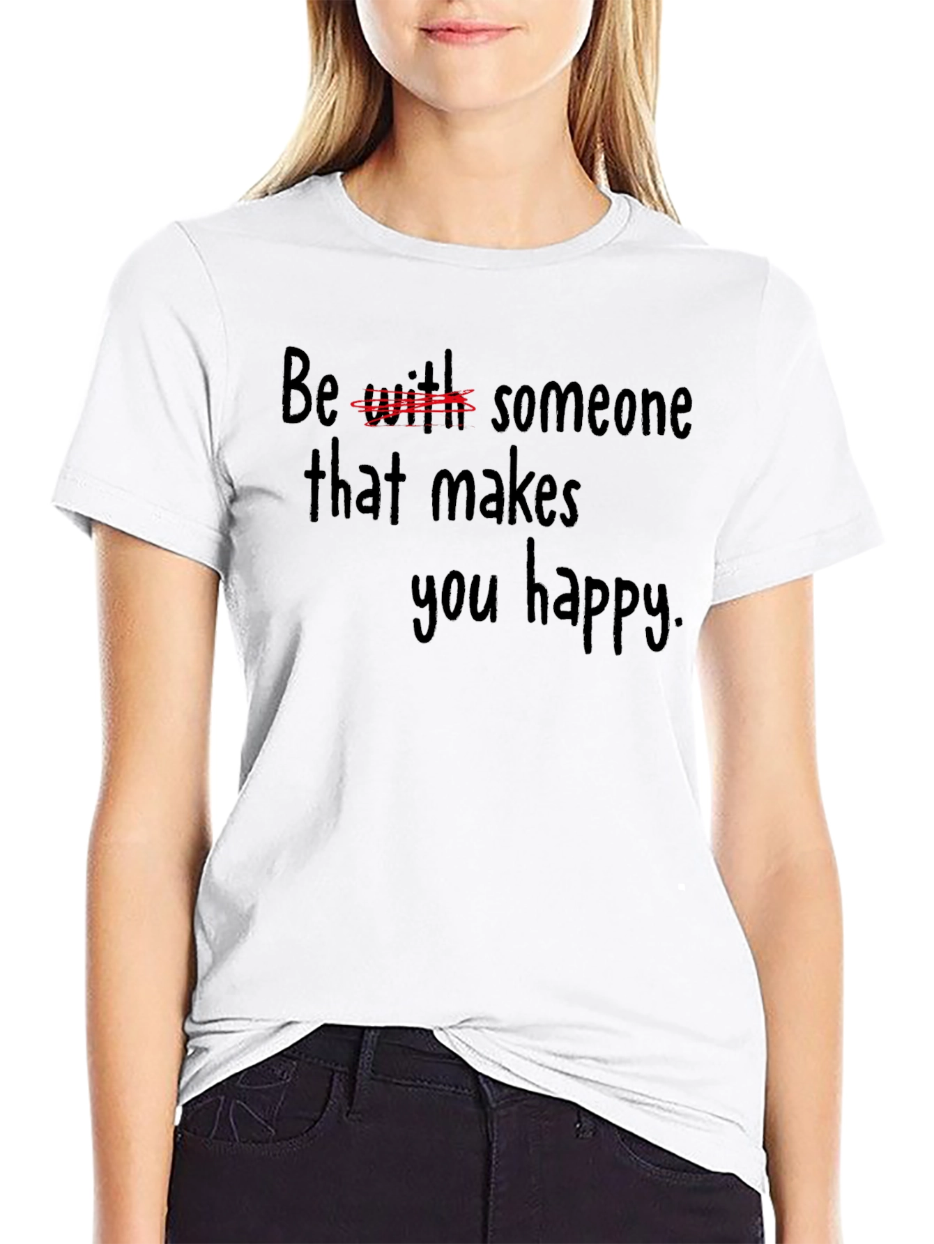 Black Be Yourself T-Shirt - Find Your Happiness view 9
