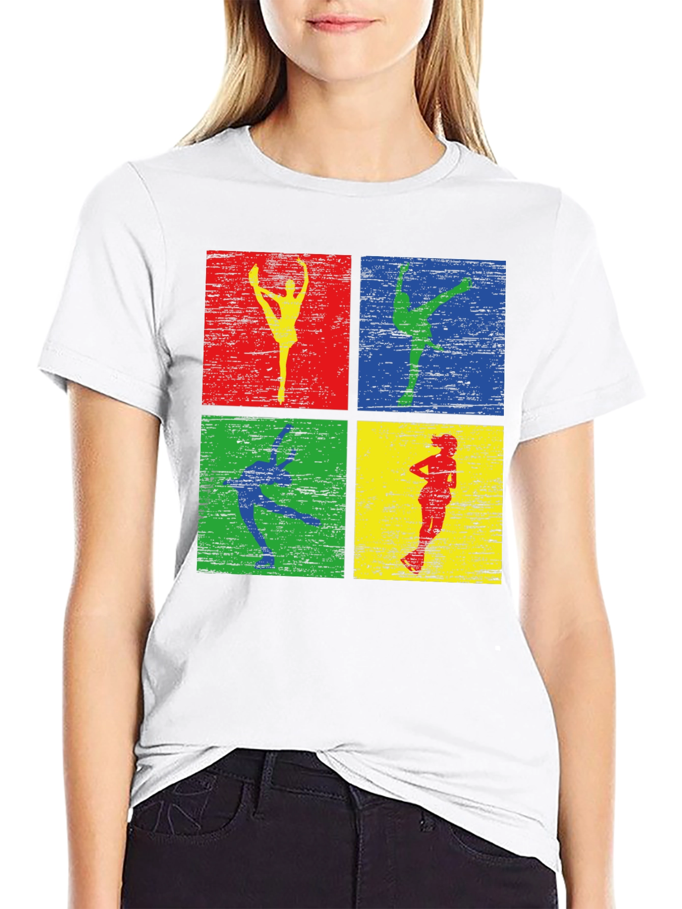 Black Retro Dancer Graphic Tee - Men's Black T-Shirt view 9