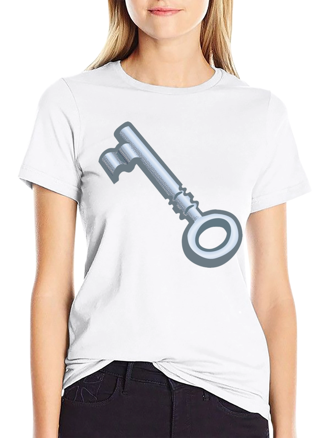 Black Key Graphic Black T-Shirt view 9