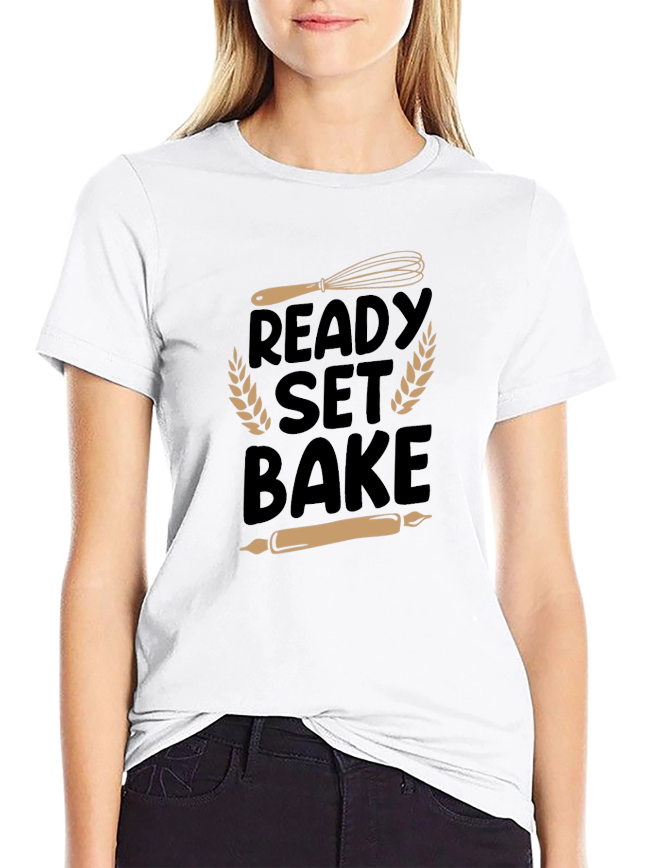 Black Ready Set Bake T-Shirt - Baking Enthusiast Tee view 9