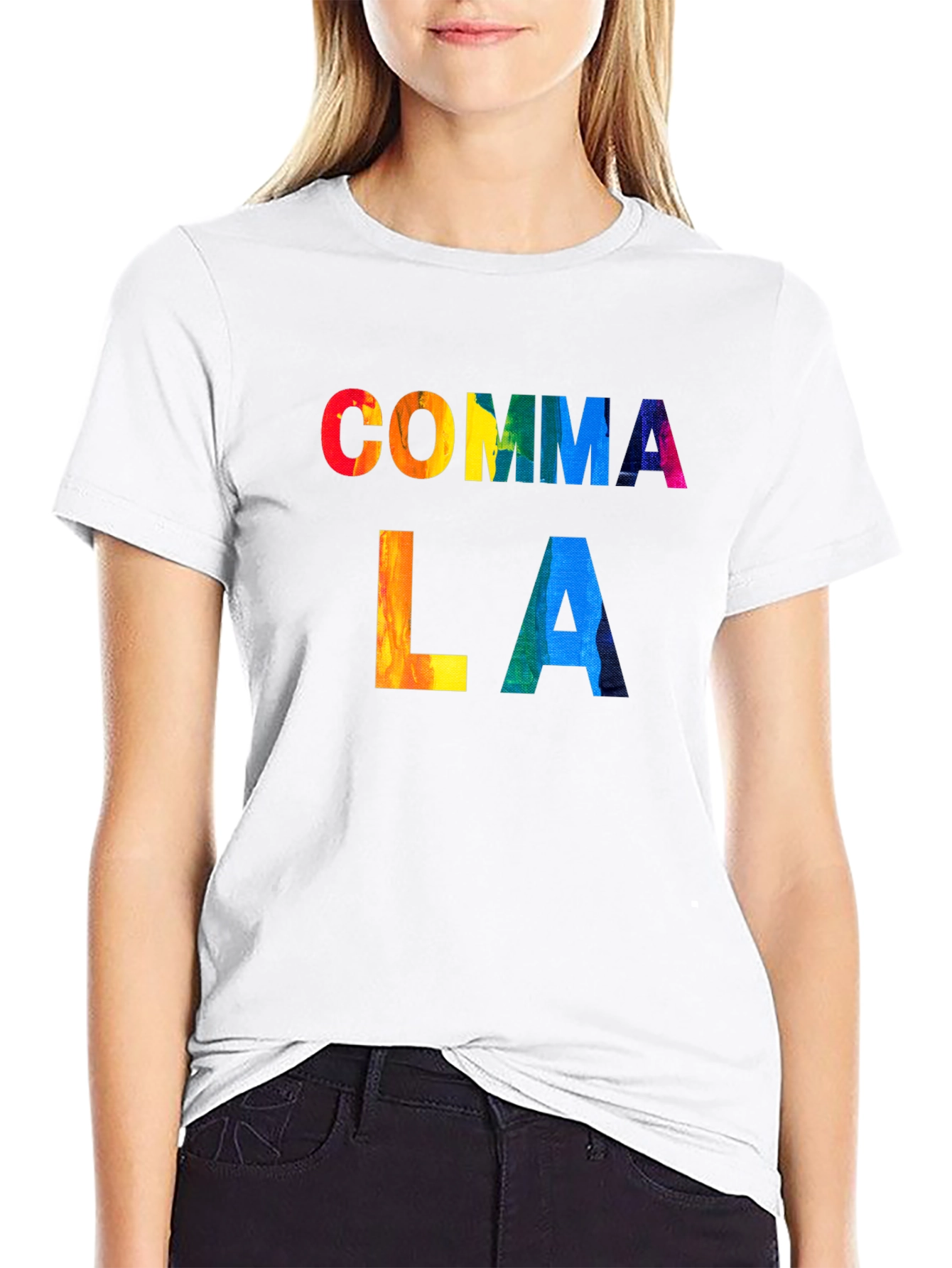 Black Comma LA Rainbow T-Shirt view 9