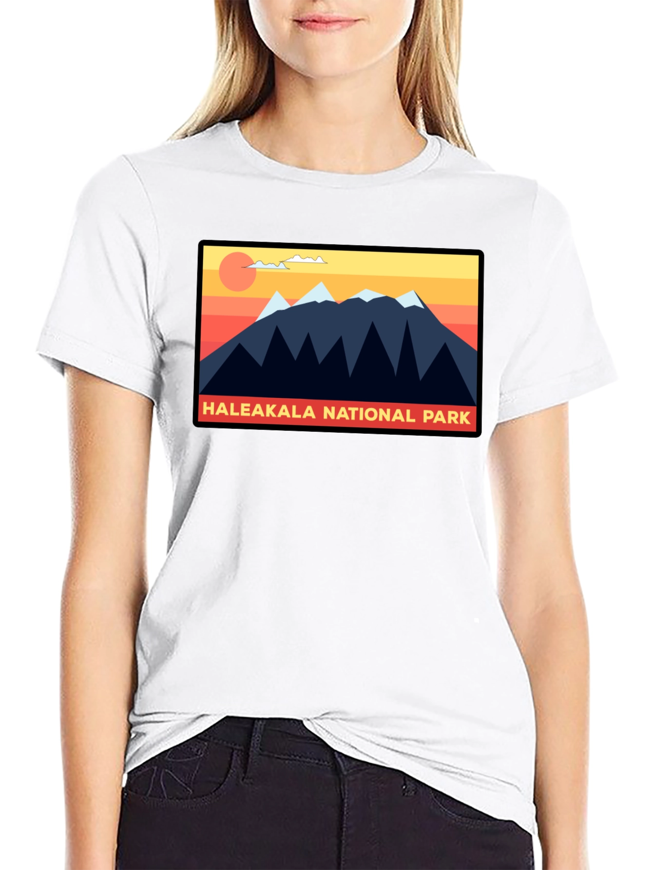 Black Haleakala National Park Graphic T-Shirt view 9