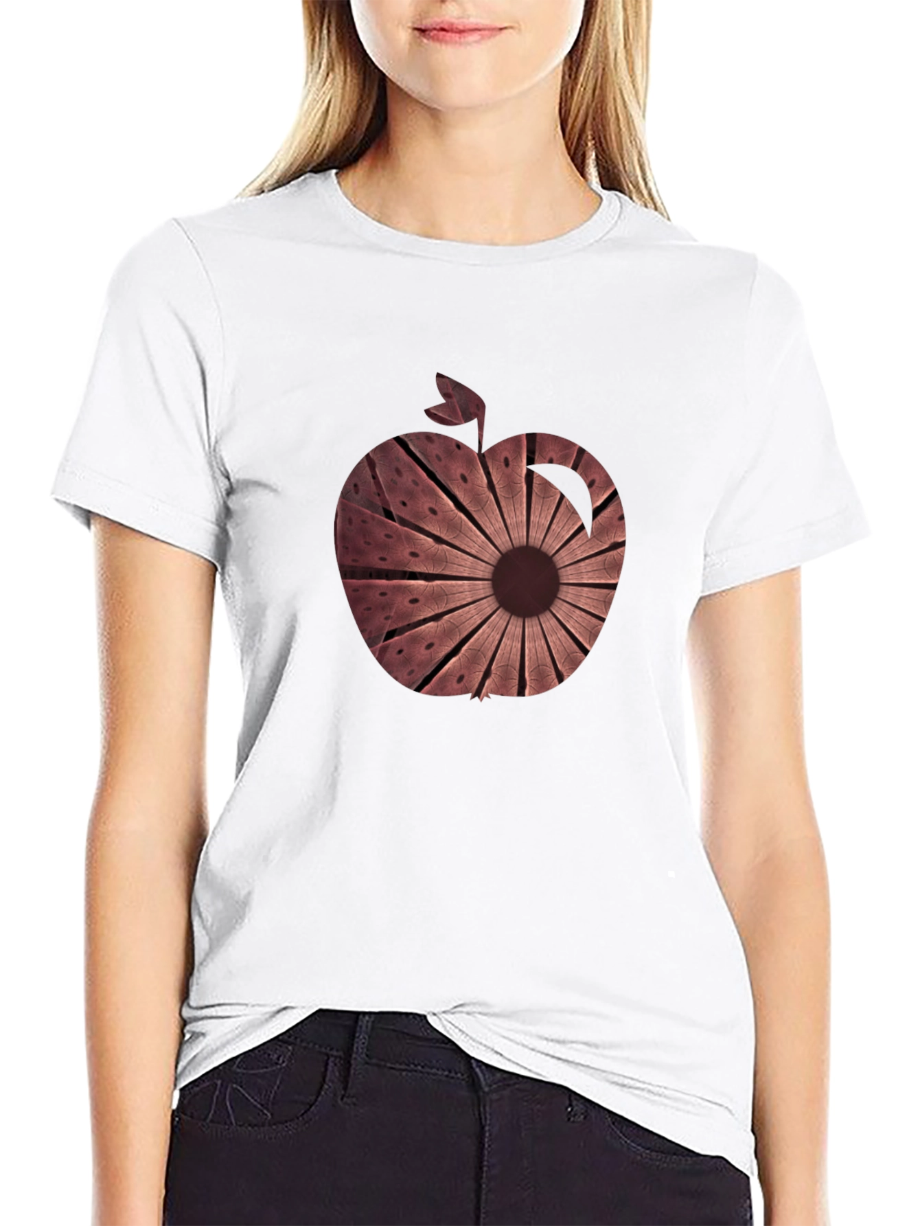 Abstract Apple Graphic Tee - Unique Design - 9