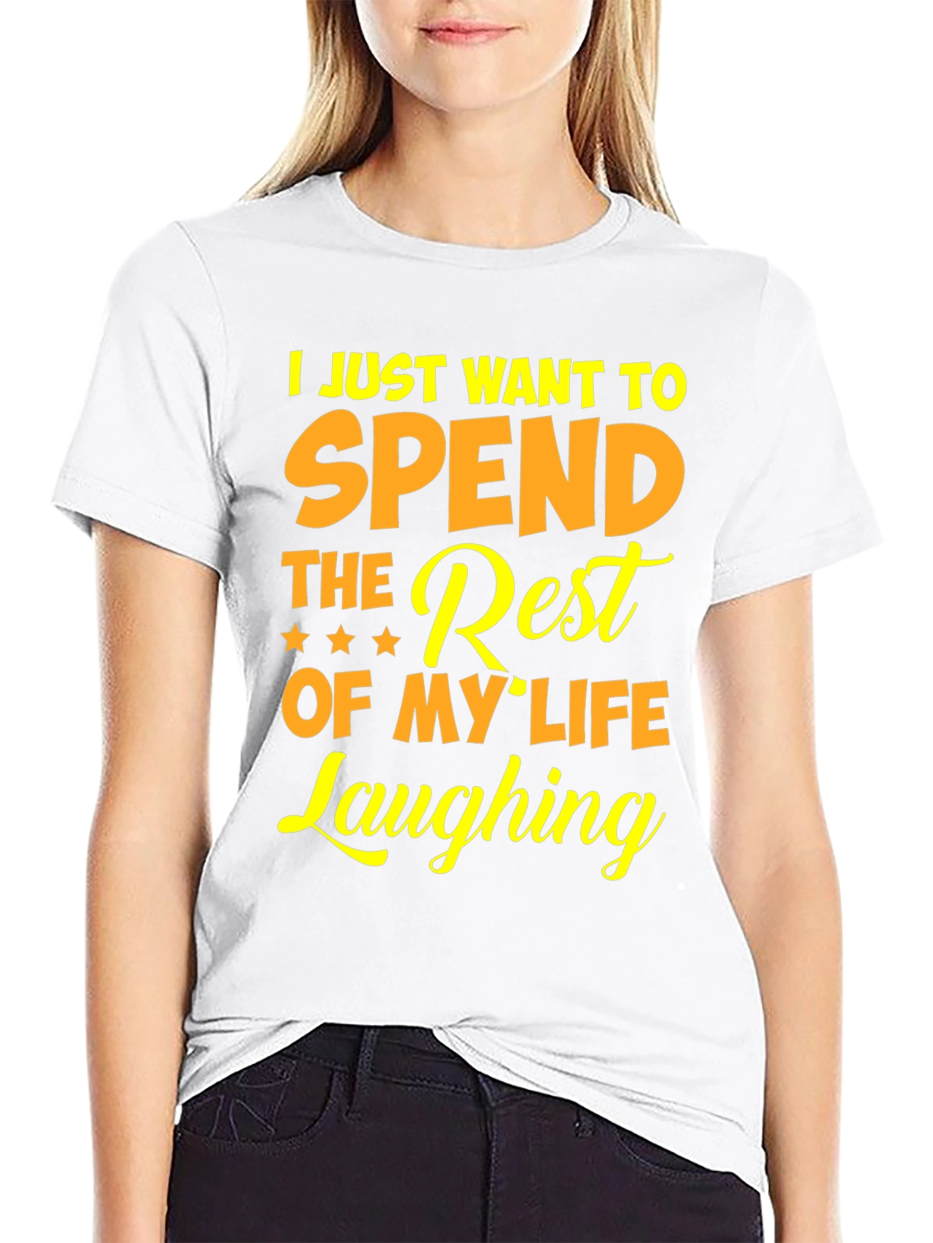 Black Laughing Rest of My Life Graphic Tee view 9