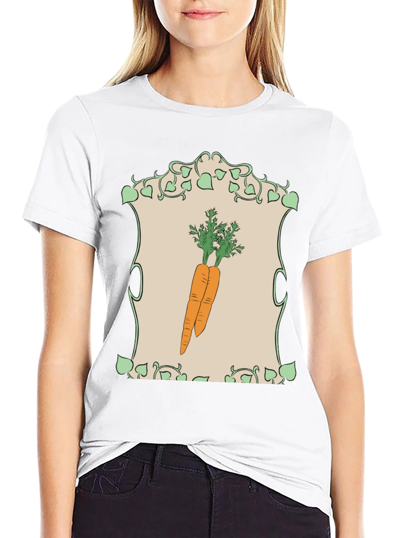 Black Carrot Graphic T-Shirt - Vegetable Lover Apparel view 9