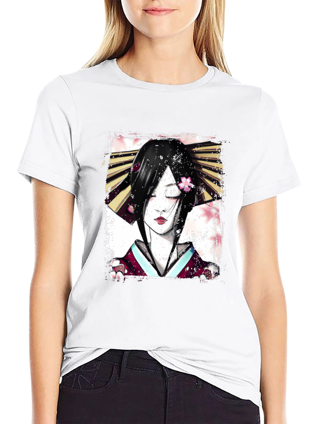 Geisha Graphic Tee - Japanese Art Shirt - 9