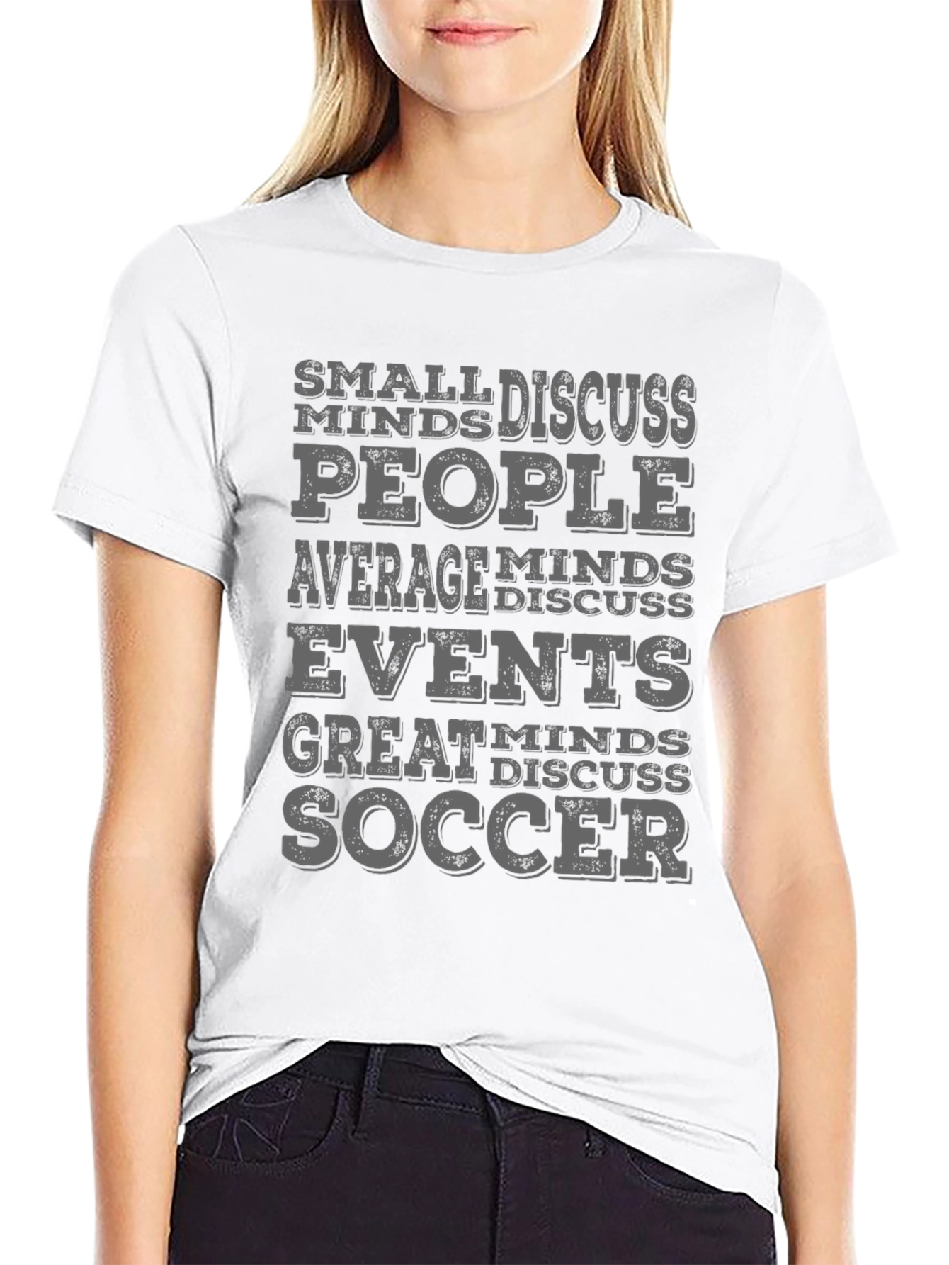 Black Soccer Minds T-Shirt | Discuss Soccer Tee view 9