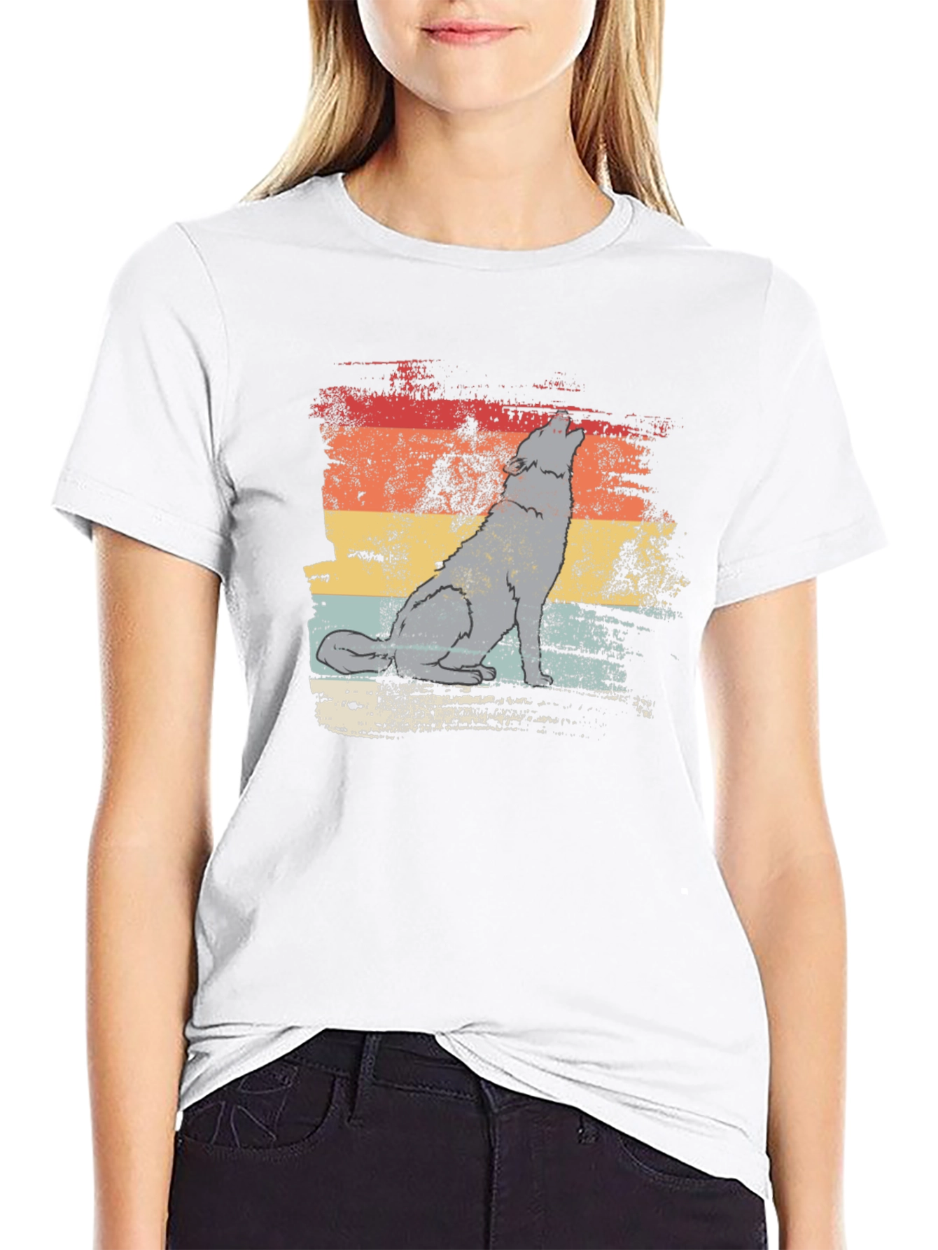 Vintage Wolf Graphic T-Shirt - Retro Style - 9