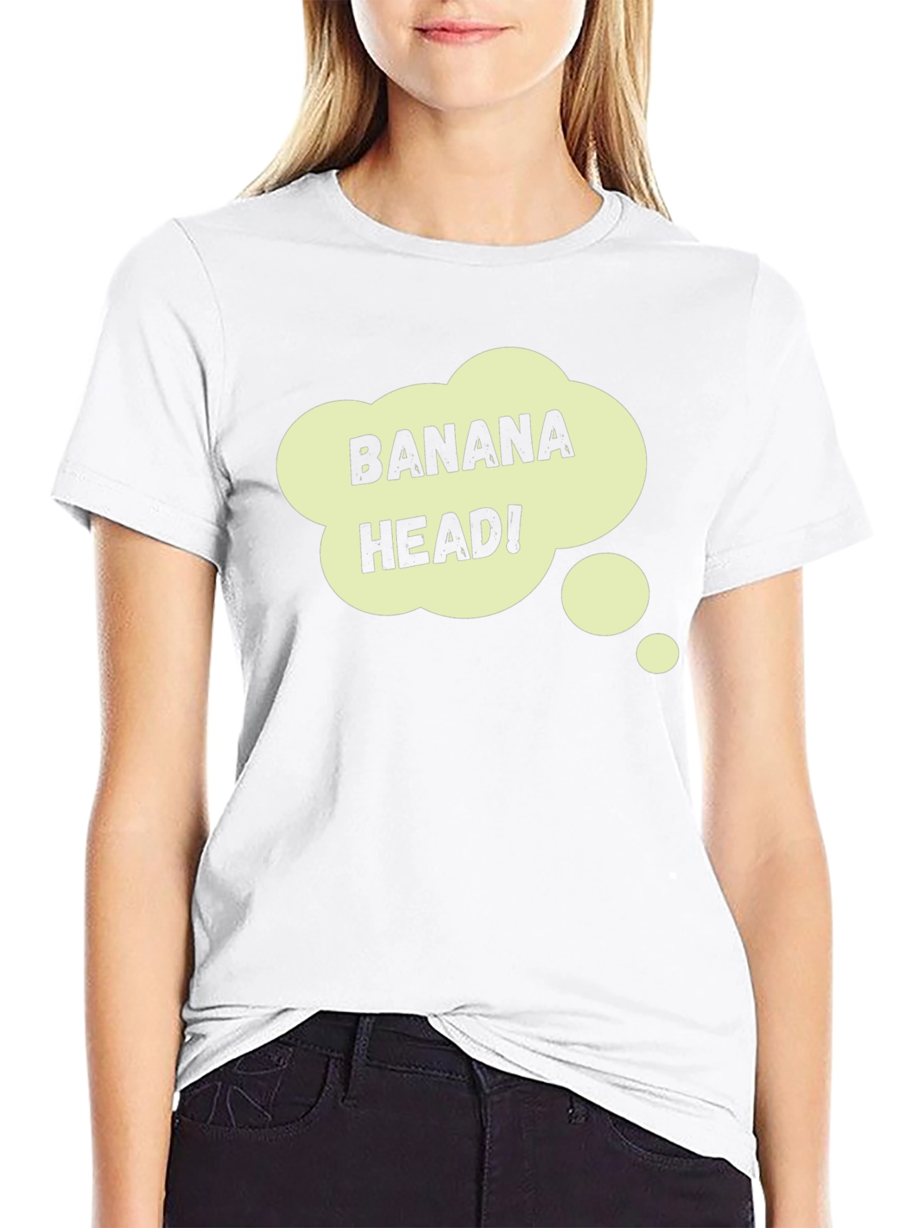 Black Banana Head Graphic T-Shirt - Funny Novelty Tee view 9