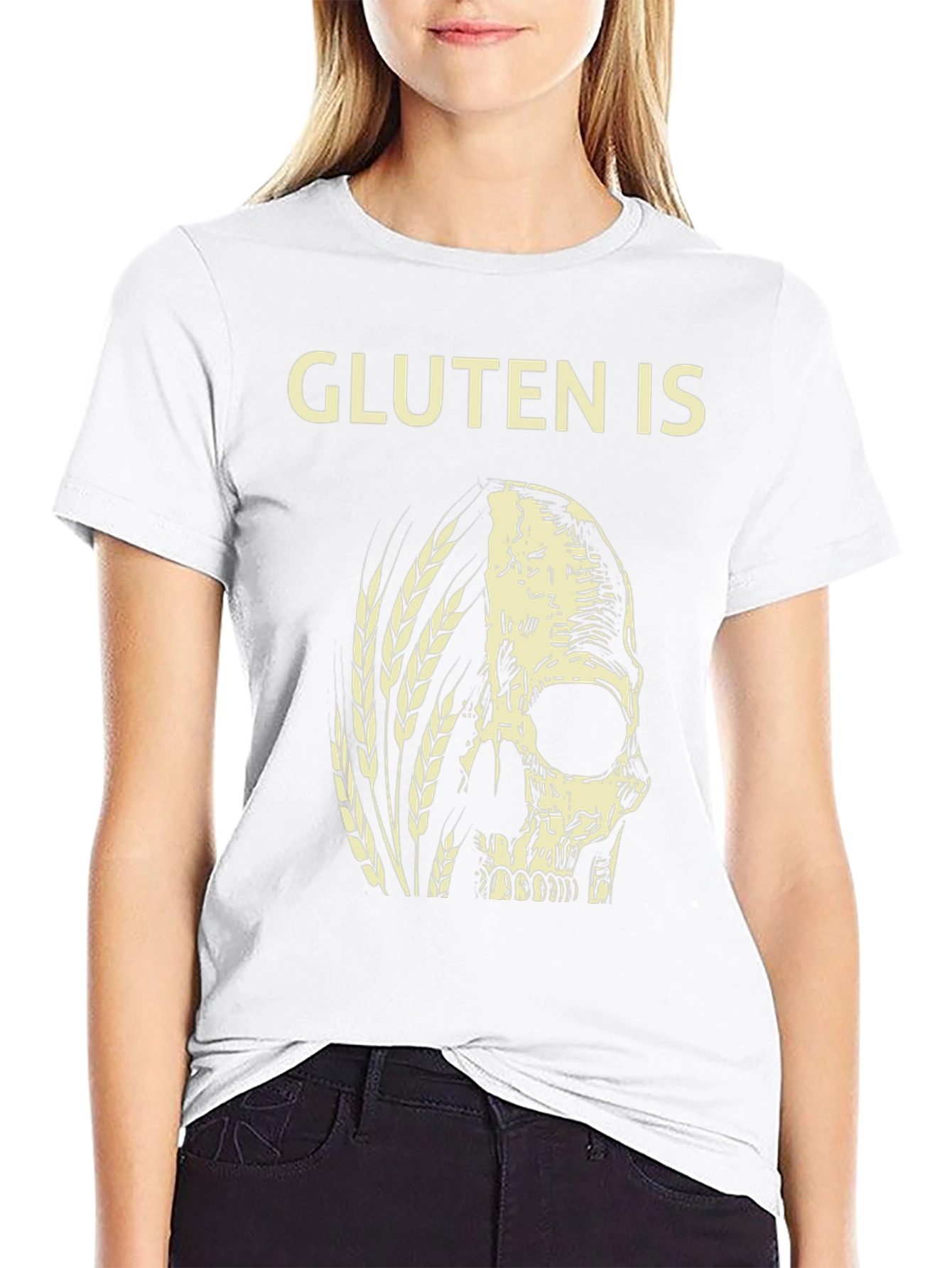 Black Gluten Is Death T-Shirt view 9