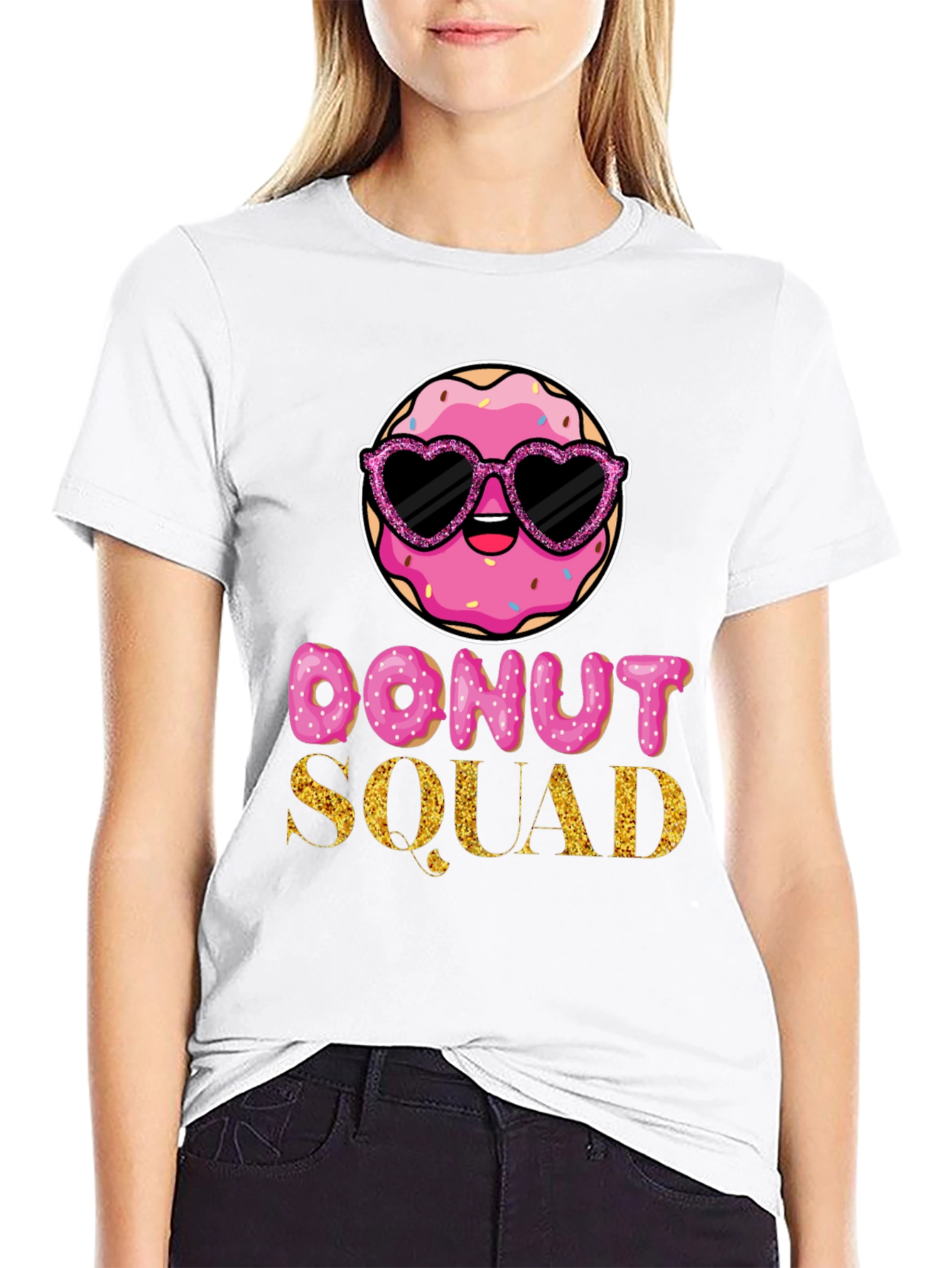 Black Donut Squad Graphic Tee view 9