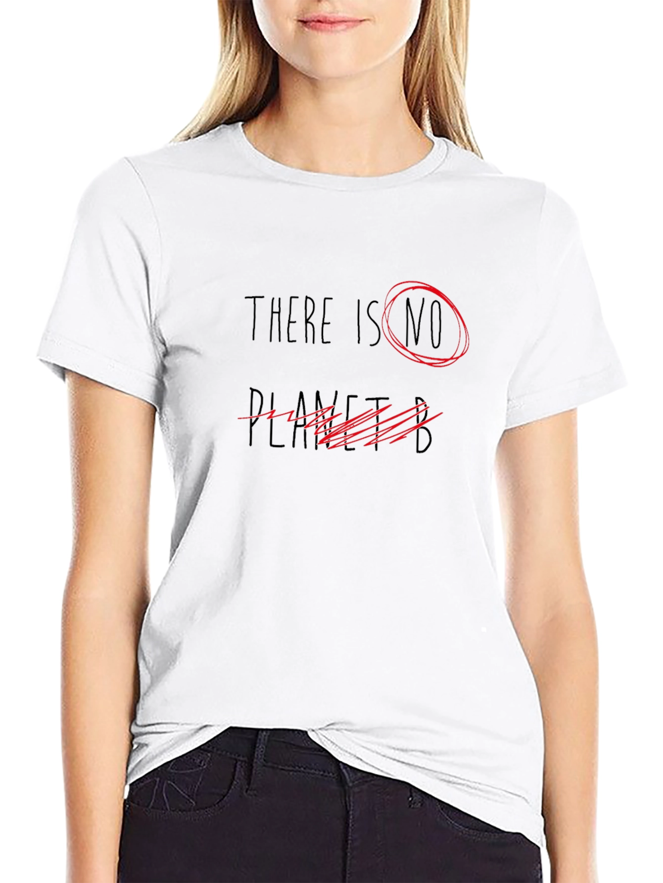 Black There is NO Planet B Black Graphic T-Shirt view 9