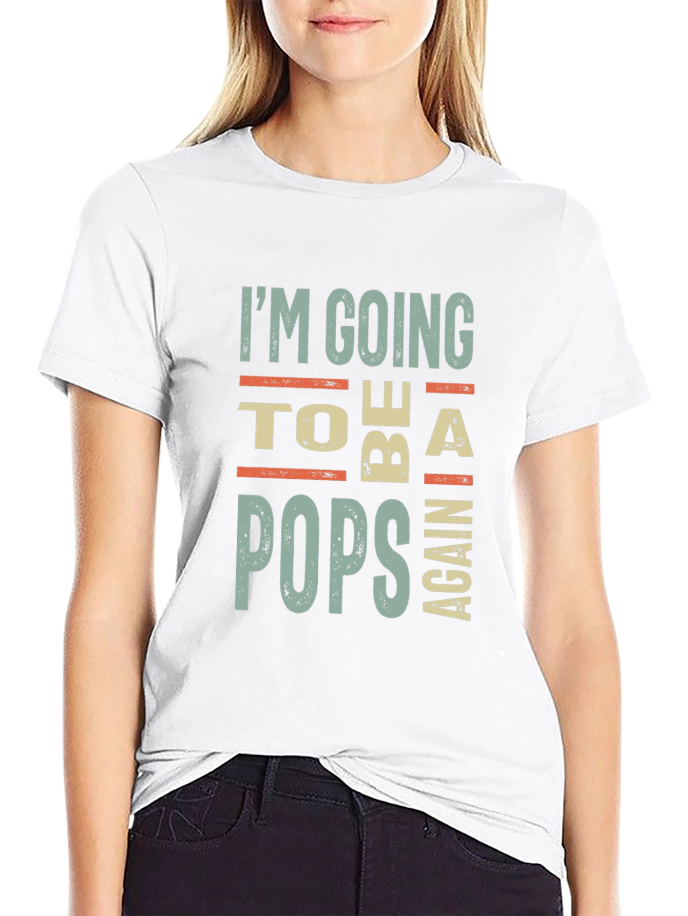 Black I'm Going to Be a Pops Again Graphic Tee view 9