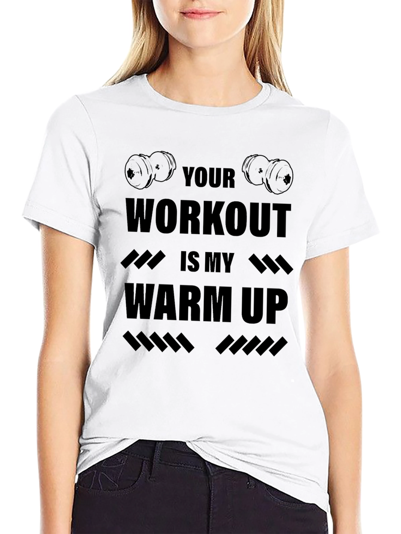 Black Workout Motivation T-Shirt - Gym Fitness Apparel view 9