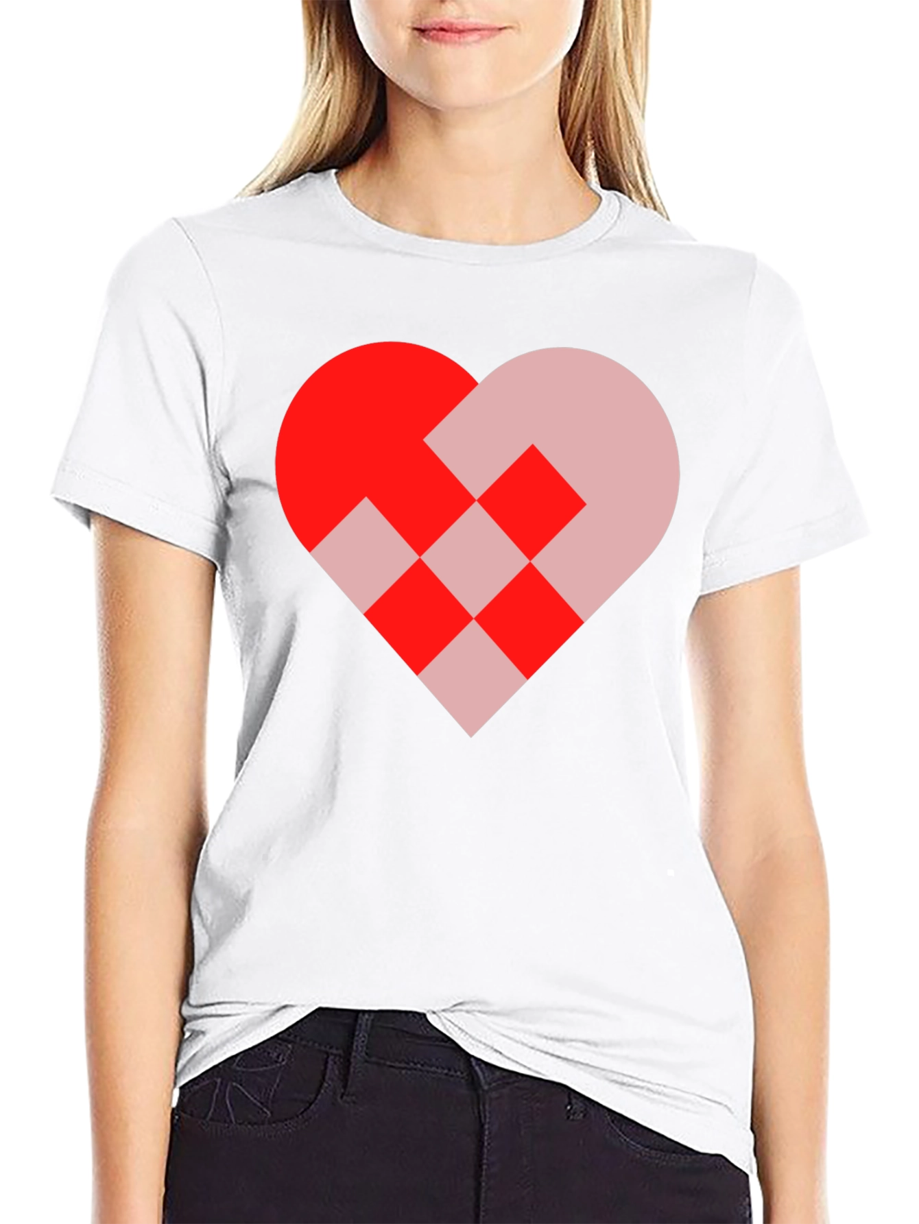 Black Heart Graphic Black T-Shirt view 9