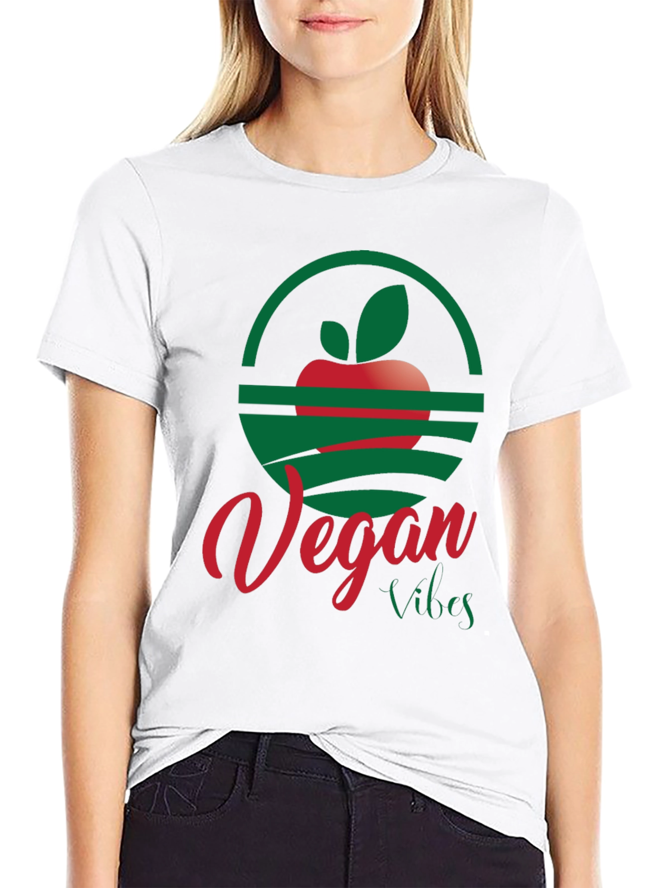 Black Vegan Vibes T-Shirt: Stylish & Conscious view 9
