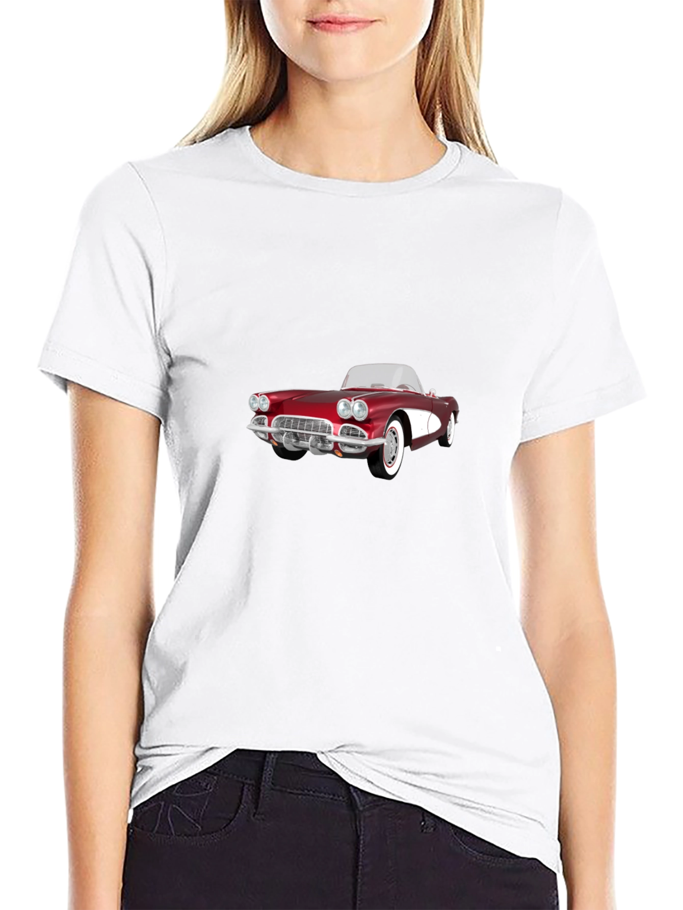 Black Classic Car Graphic Tee - Retro Style view 9
