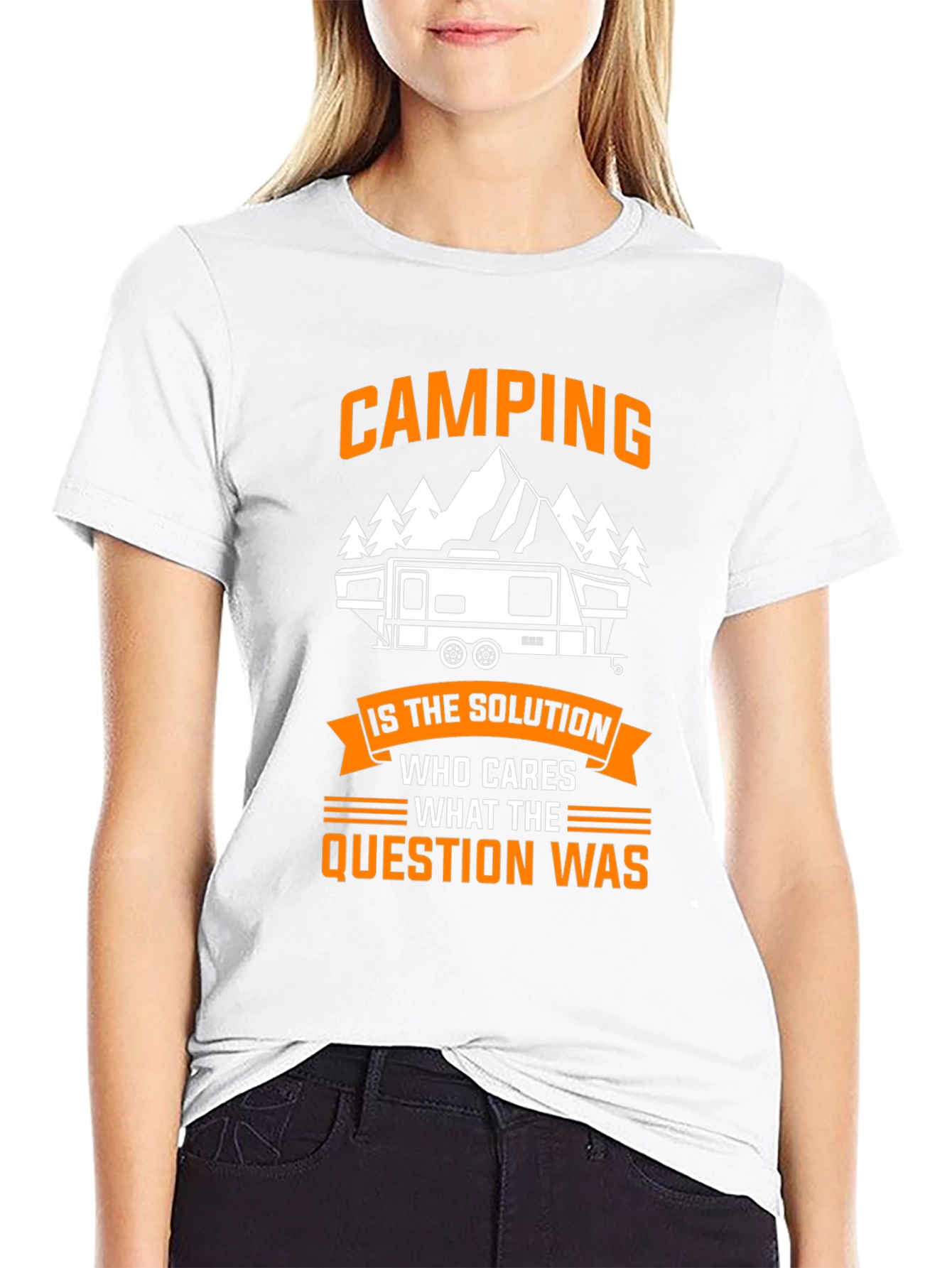 Black Camping is the Solution Tee view 9